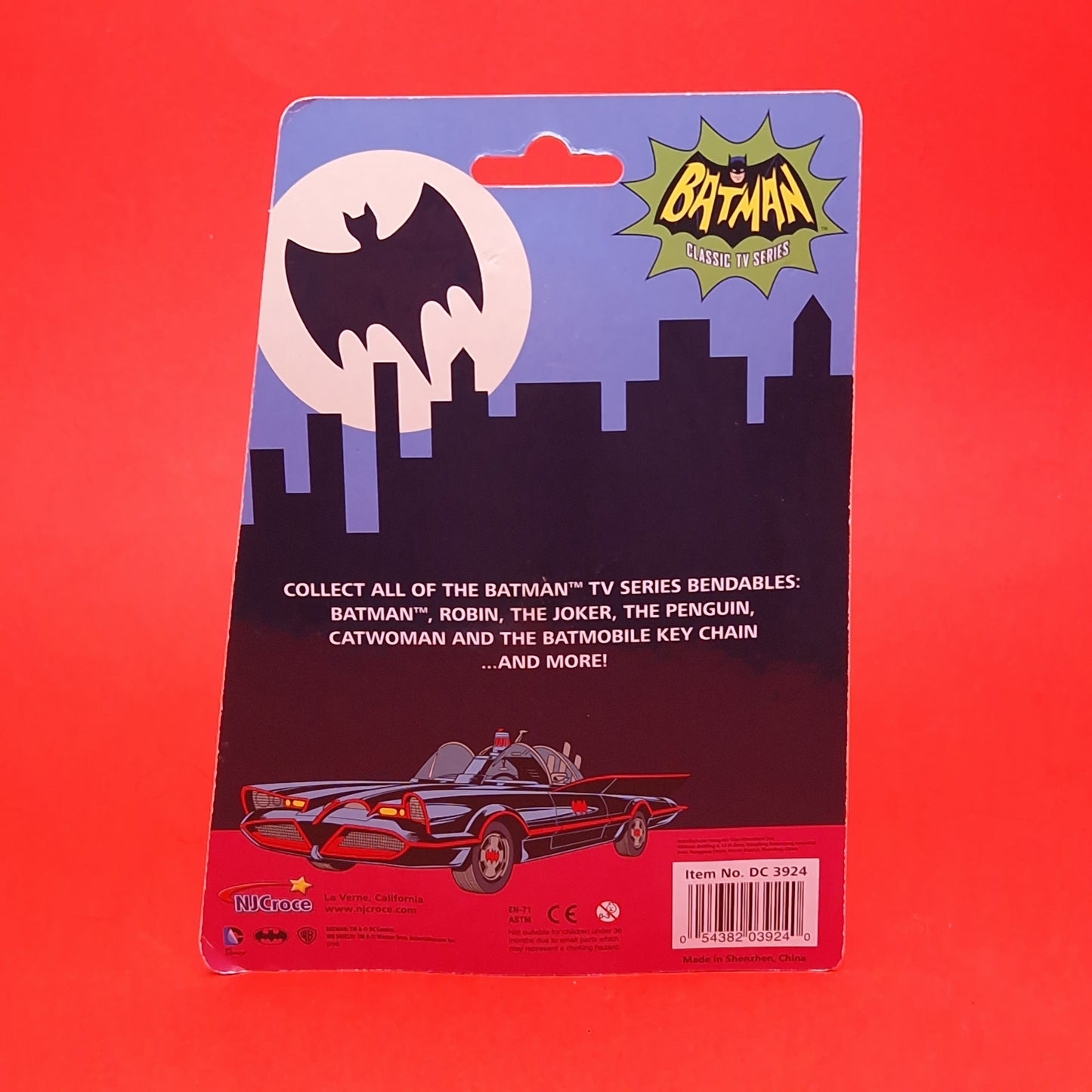 DC Retro THE JOKER BENDABLE Figure 66 Classic Batman 1966 TV show MOC Sealed