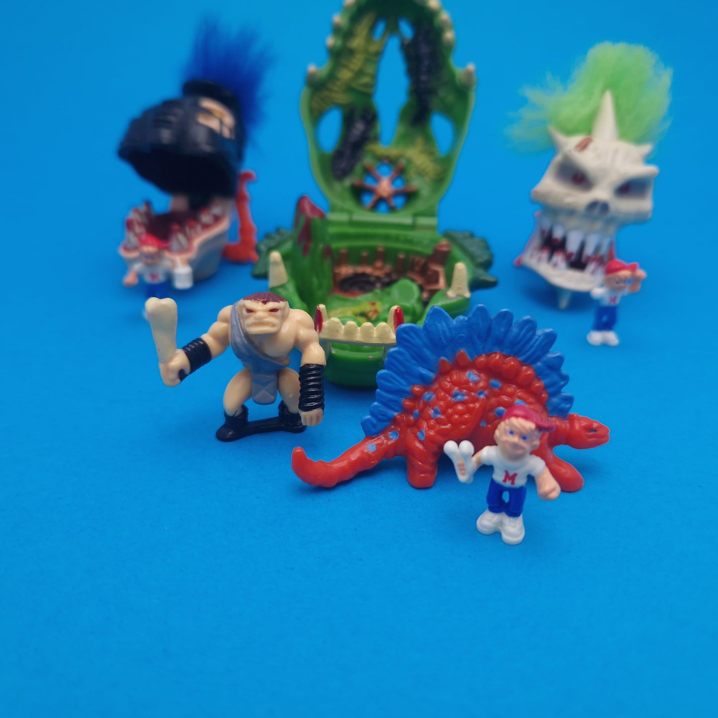 MIGHTY MAX ☆ KRONOSAURS & Shrunken Horror Heads Bundle Vintage Figure ☆ Playsets