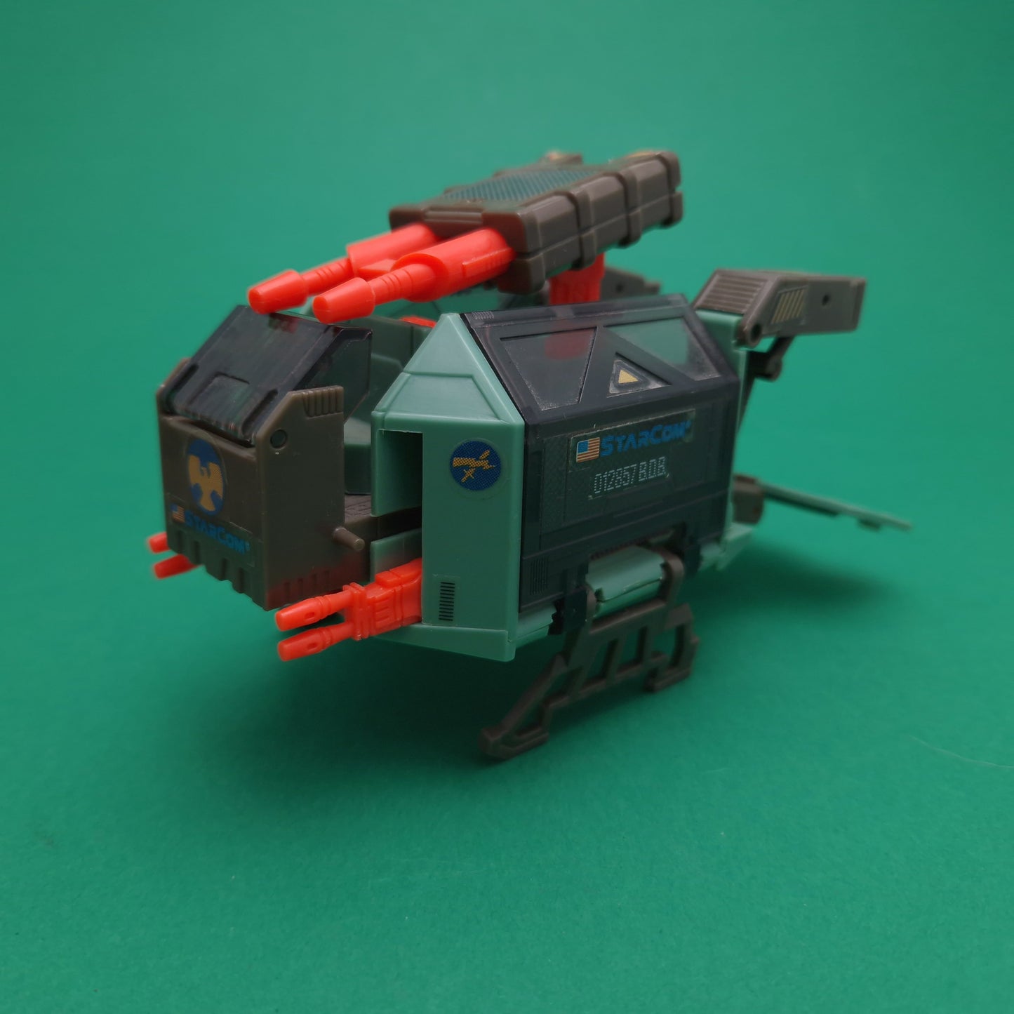 STARCOM ☆ MISSILE FOX TORNADO GUNSHIP EURO Exclusive Vehicle & Figures ☆ 80's Loose Vintage Coleco Mattel