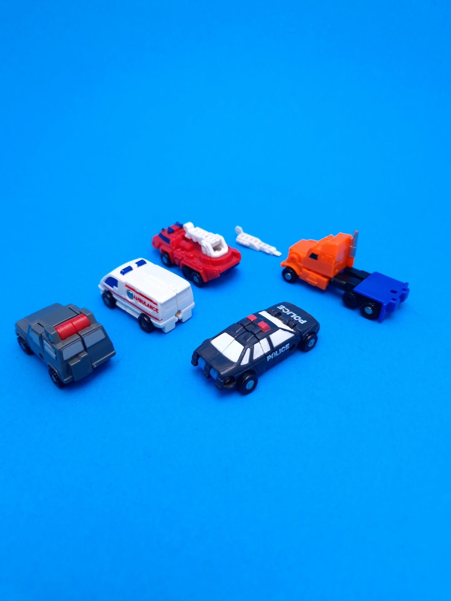 TRANSFORMERS G1 ☆ MICROMASTER OFF-ROAD RESCUE PATROL Figures ☆ Robot Vintage Original 80s