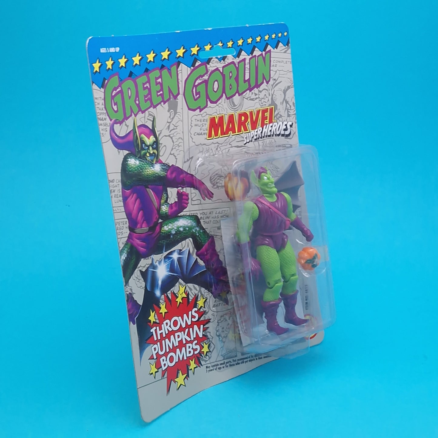 MARVEL SUPERHEROES ☆ GREEN GOBLIN Vintage Figure ☆ Original Carded Toybiz 90s