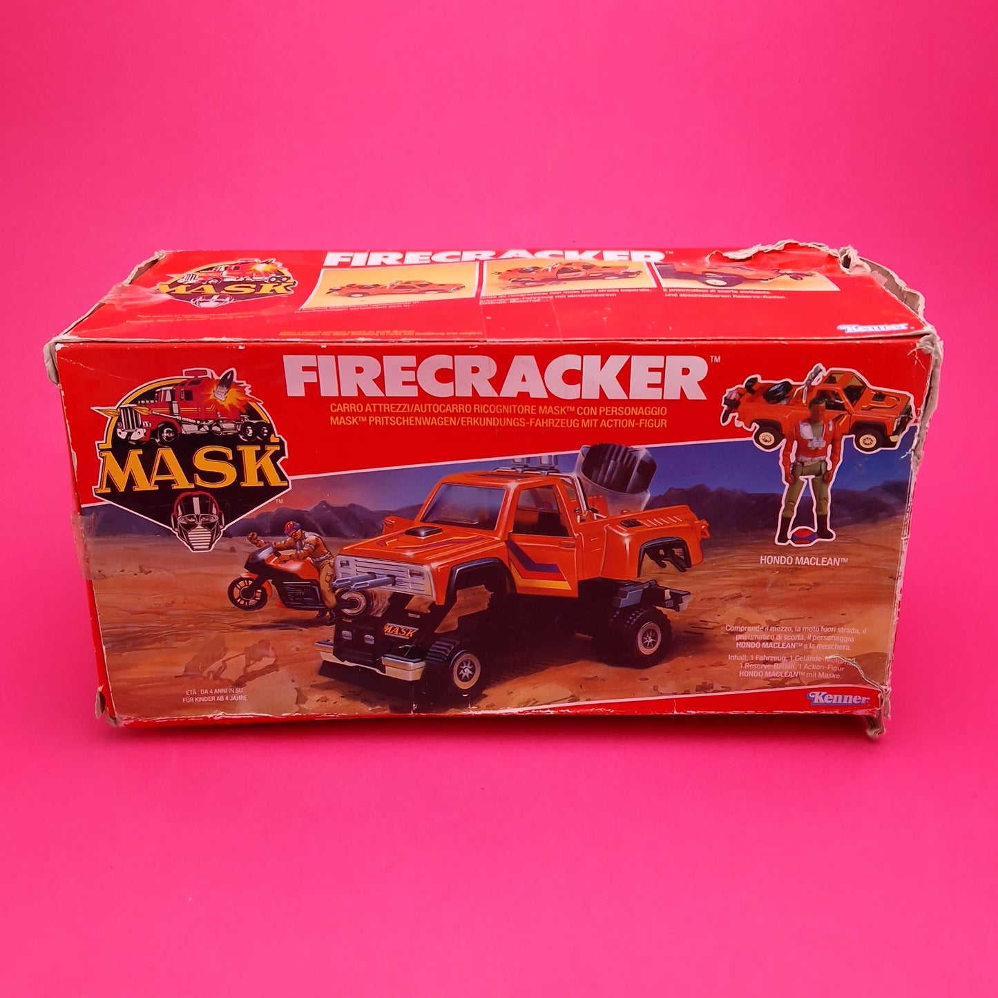 M.A.S.K ☆ FIRECRACKER HONDO MCLEAN Figure Vehicle ☆ BOXED Vintage Kenner 80s