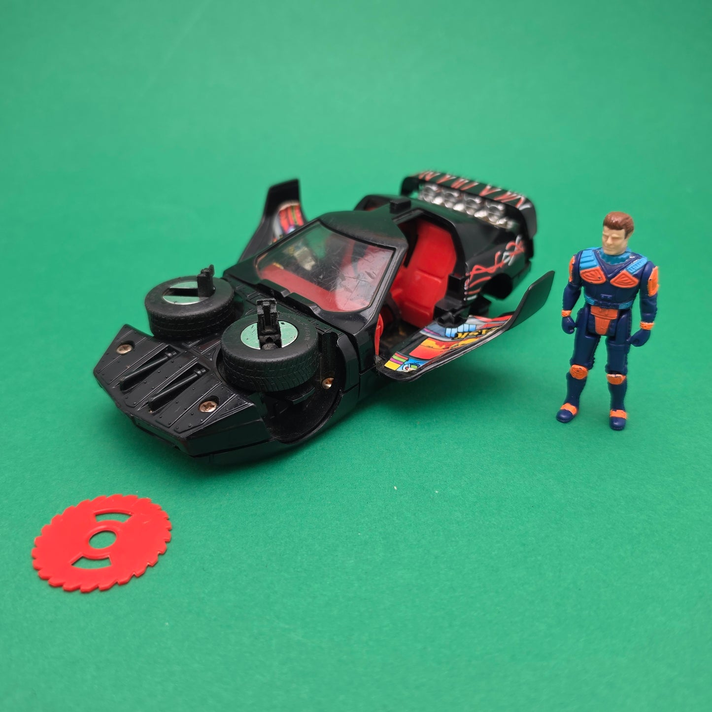 M.A.S.K ☆ RAVEN CALHOUN BURNS Vintage Figure Vehicle ☆ MASK Kenner 80s Loose
