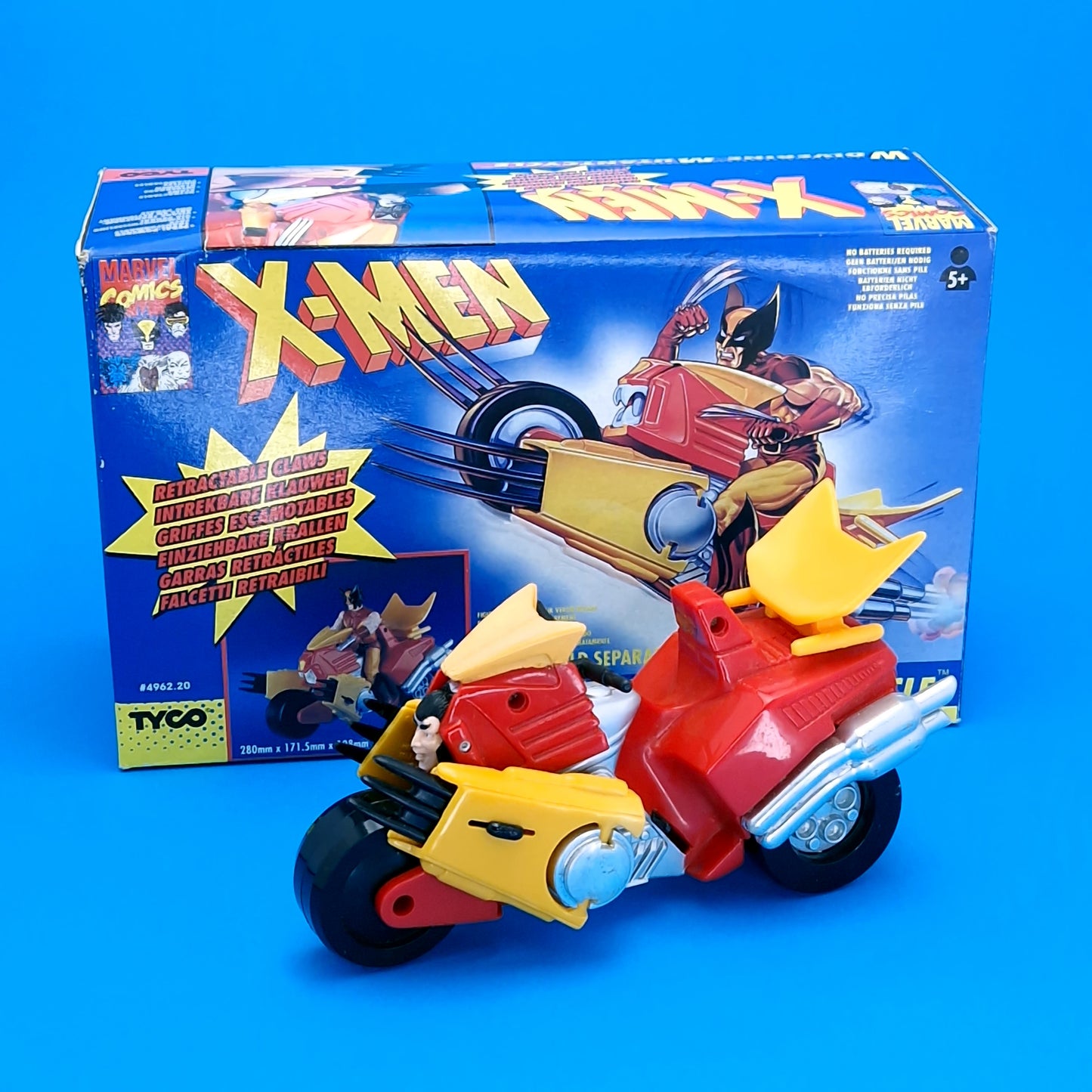 MARVEL X-MEN ☆  WOLVERINE MUTANTCYCLE Action Figure Bike BOXED ☆ Vintage Tvco Toybiz Original 90s