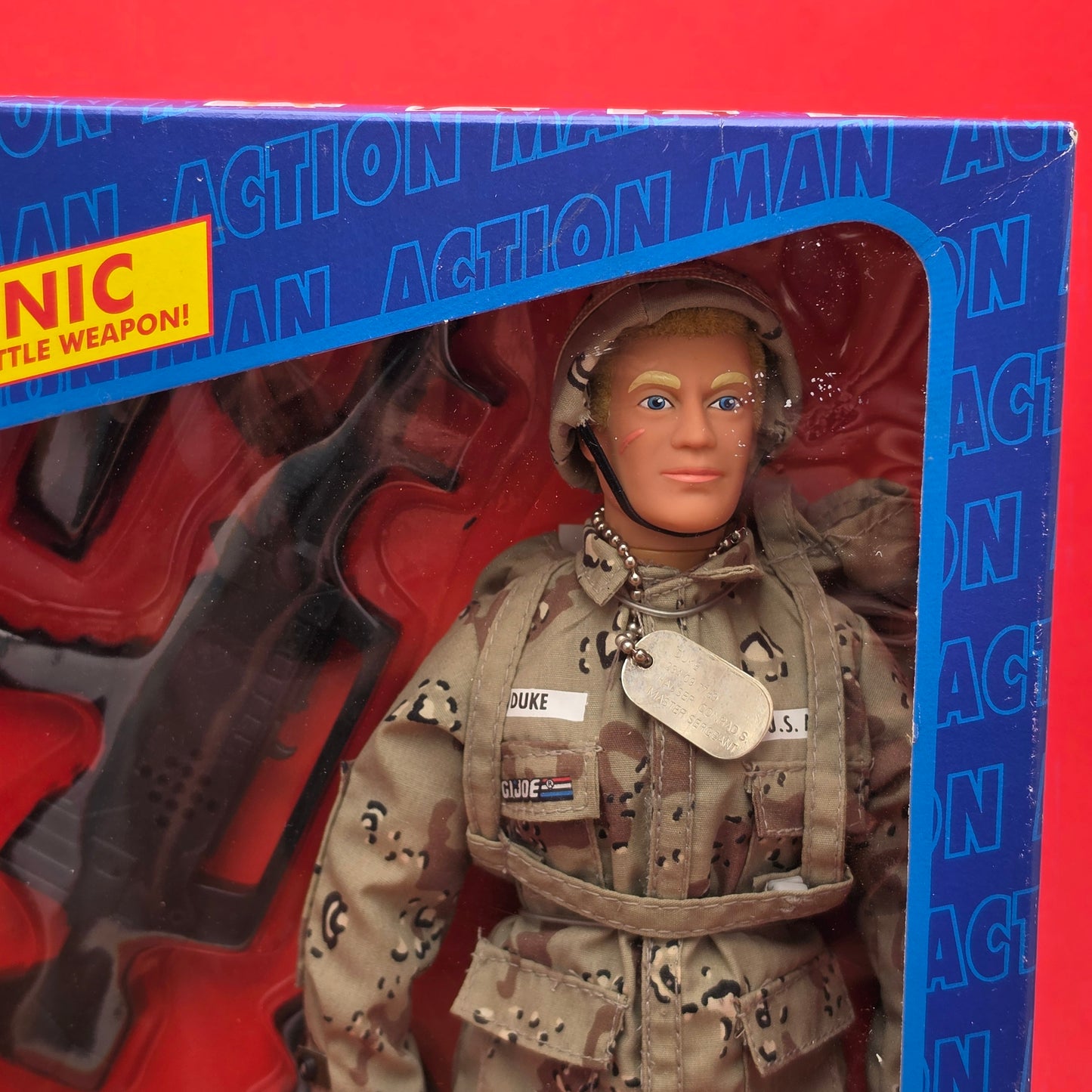 ACTION MAN ☆ ELECTRONIC DUKE Doll Figure ☆ Vintage HASBRO 90's SEALED BOXED G.I. JOE DUKE Hall Of Fame