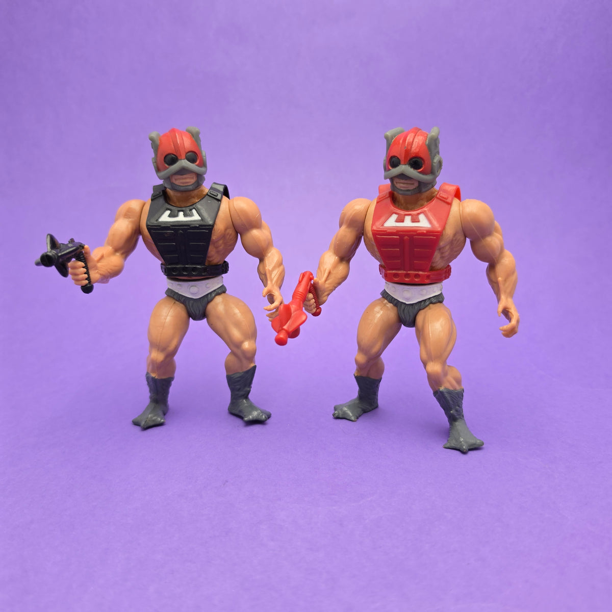 MASTERS OF THE UNIVERSE ☆ ZODIAC Red & Black Vintage Figure ☆ MOTU 80s Mattel