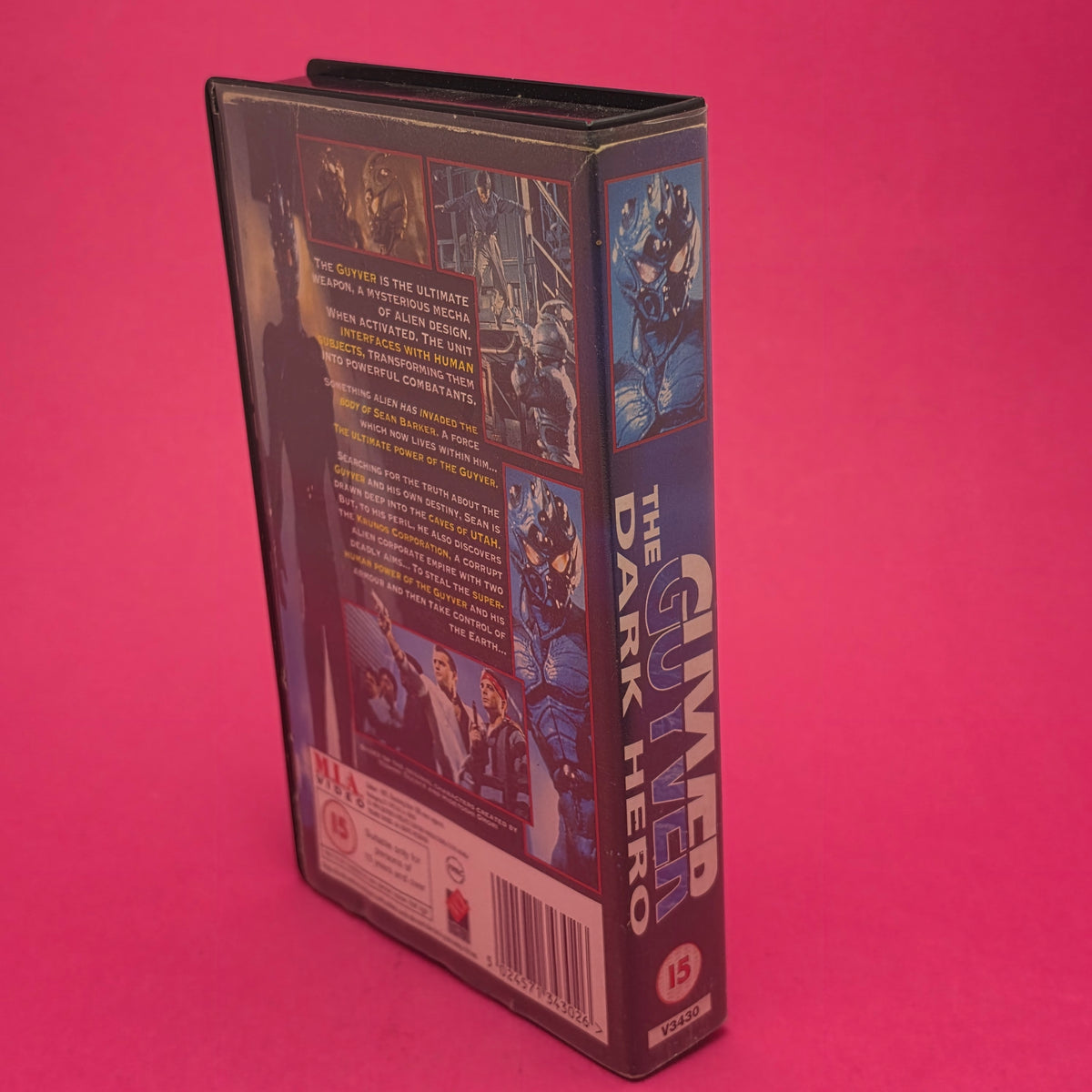 VHS Video ☆ THE GUYVER: DARK HERO ☆ 15 Cert Vintage Tape
