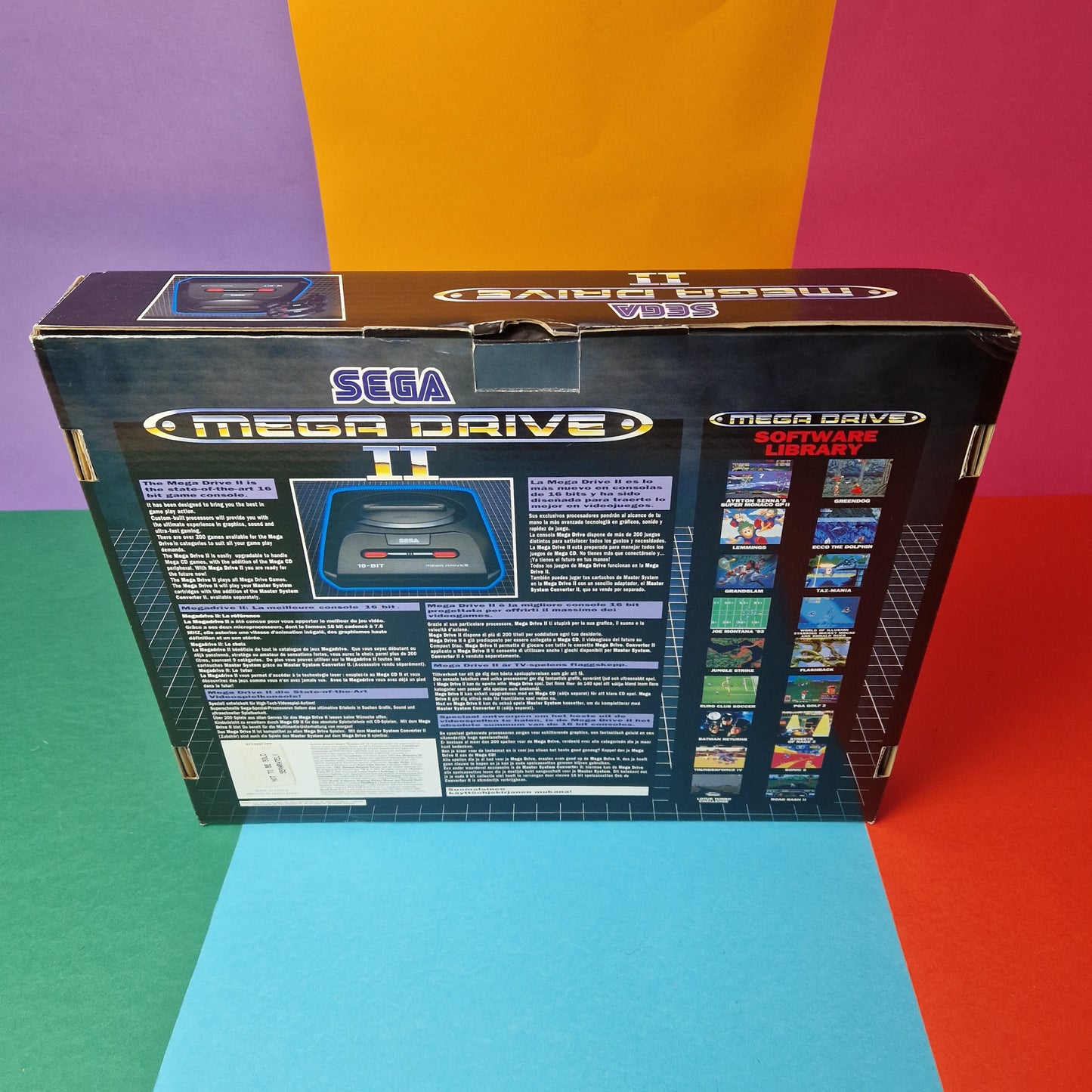 SEGA MEGADRIVE ☆ MEAGDRIVE 2 MEGA CD BOXED CONSOLE ☆ Vintage Retro Controller