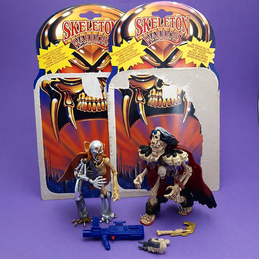 SKELETON WARRIORS ☆ DR. CYBORN BARON DARK Vintage Action Figure ☆  Loose