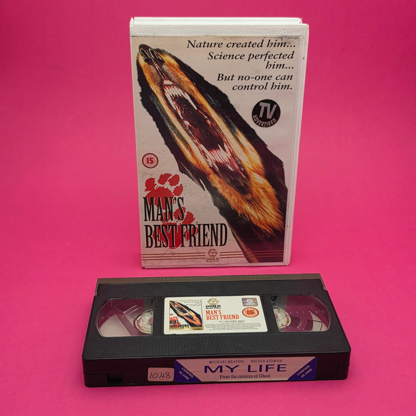 VHS Video ☆ MANS BEST FRIEND 1994 ☆ 15 Cert Big Box Ex Rental Vintage GUILD