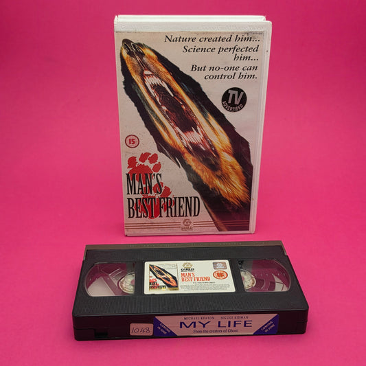 VHS Video ☆ MANS BEST FRIEND 1994 ☆ 15 Cert Big Box Ex Rental Vintage GUILD