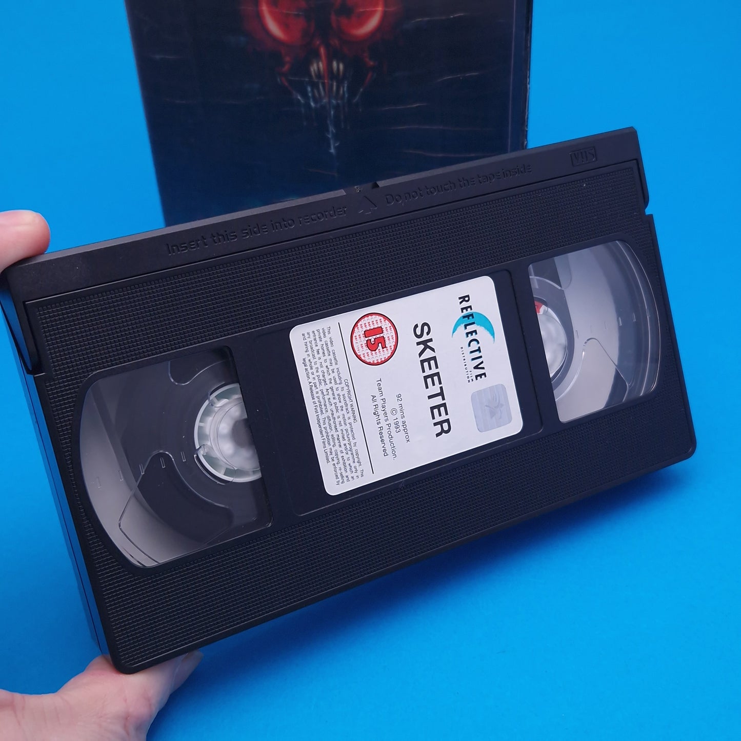VHS Video ☆ SKEETER ☆ 90s Big Box Ex Rental Horror 15 Vintage