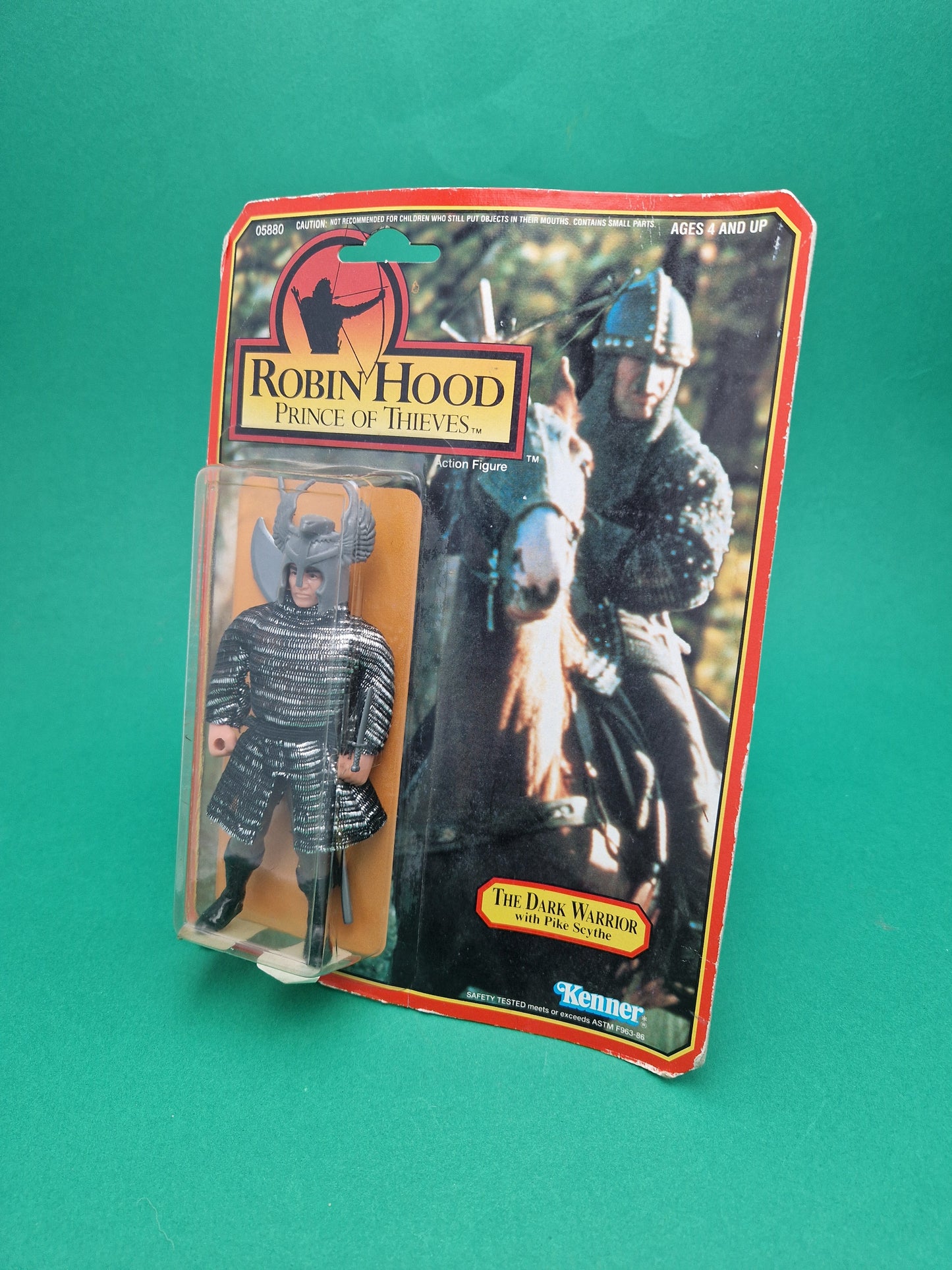 ROBIN HOOD PRINCE OF THIEVES ☆ THE DARK WARRIROR Figure ☆ Vintage 90s Kenner Carded