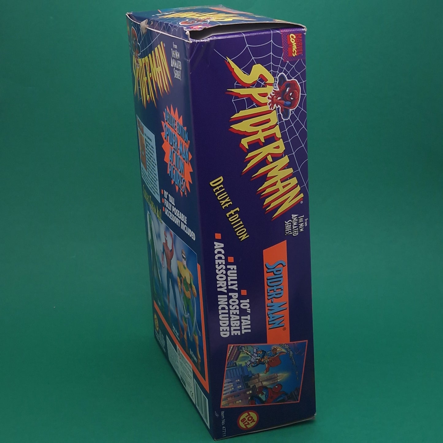 SPIDER-MAN ☆  10" MARVEL Animated Series DELUXE Figure Doll ☆ Original Boxed Toybiz 90s