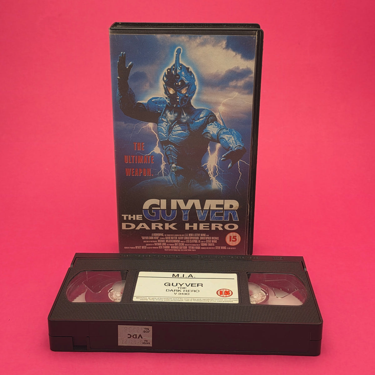 VHS Video ☆ THE GUYVER: DARK HERO ☆ 15 Cert Vintage Tape