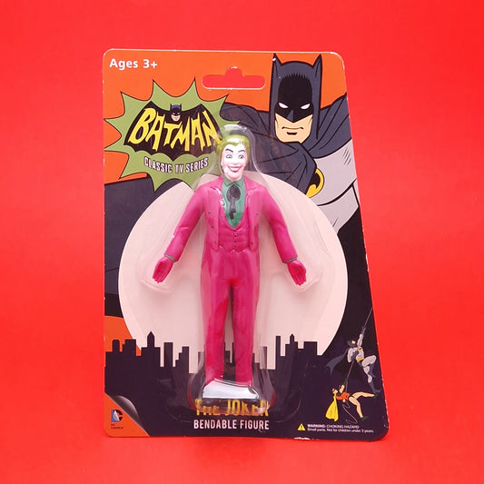 DC Retro THE JOKER BENDABLE Figure 66 Classic Batman 1966 TV show MOC Sealed