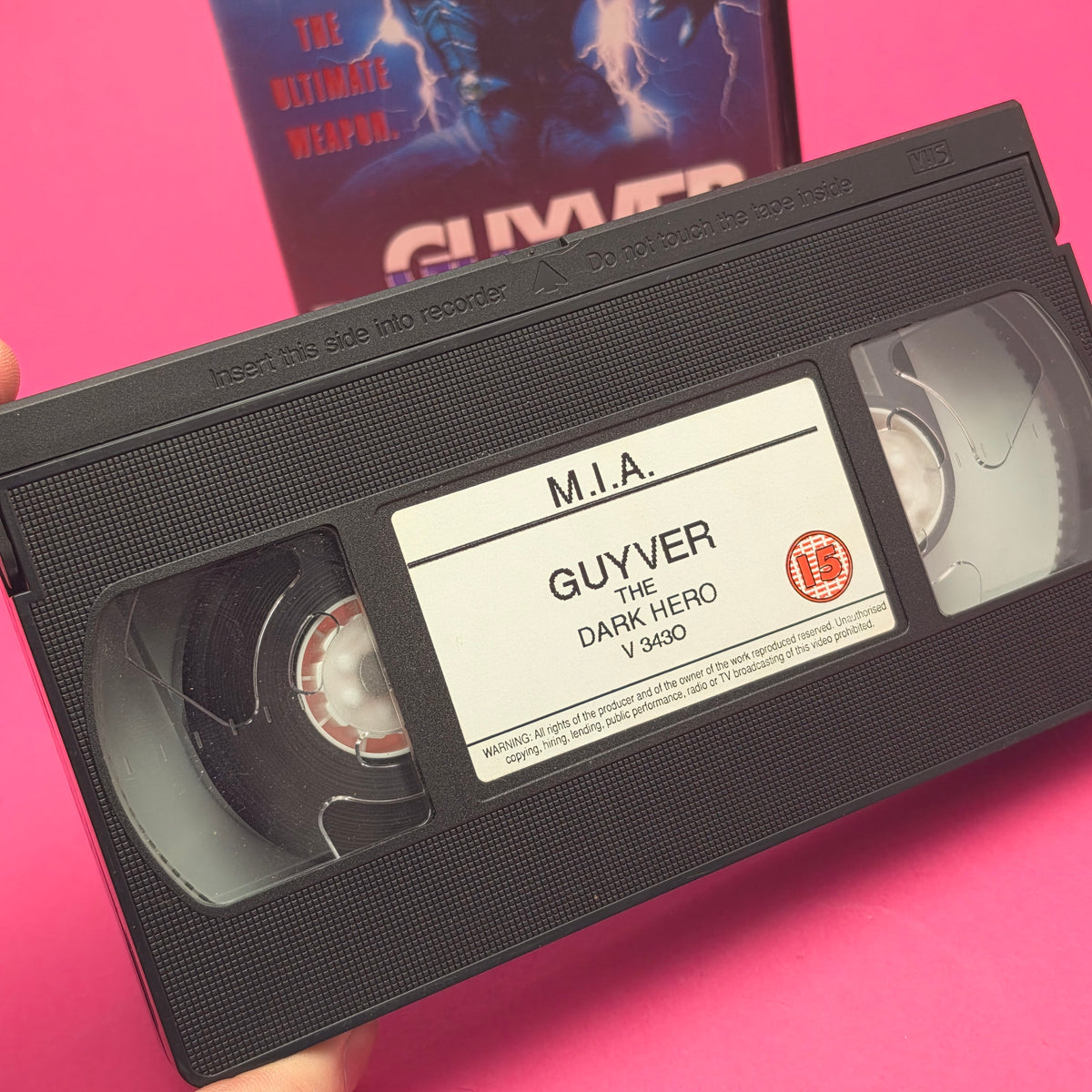 VHS Video ☆ THE GUYVER: DARK HERO ☆ 15 Cert Vintage Tape
