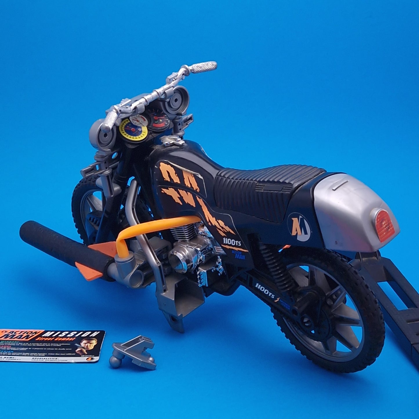 ACTION MAN ☆ STREET COMBAT & TURBOLANCE Motorbike Figure ☆ Vintage HASBRO 90's Loose