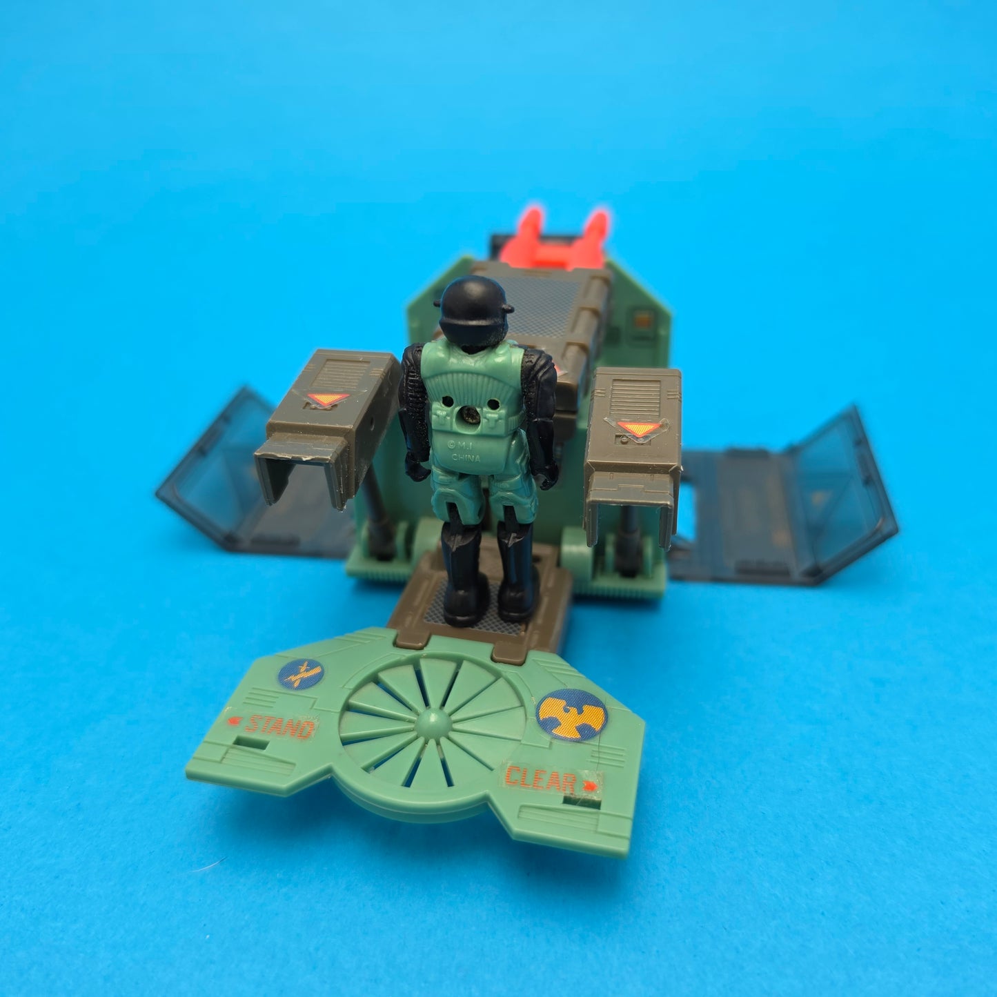 STARCOM ☆ TORNADO GUNSHIP EURO Exclusive Vehicle & Figure ☆ 80's Loose Vintage Coleco Mattel