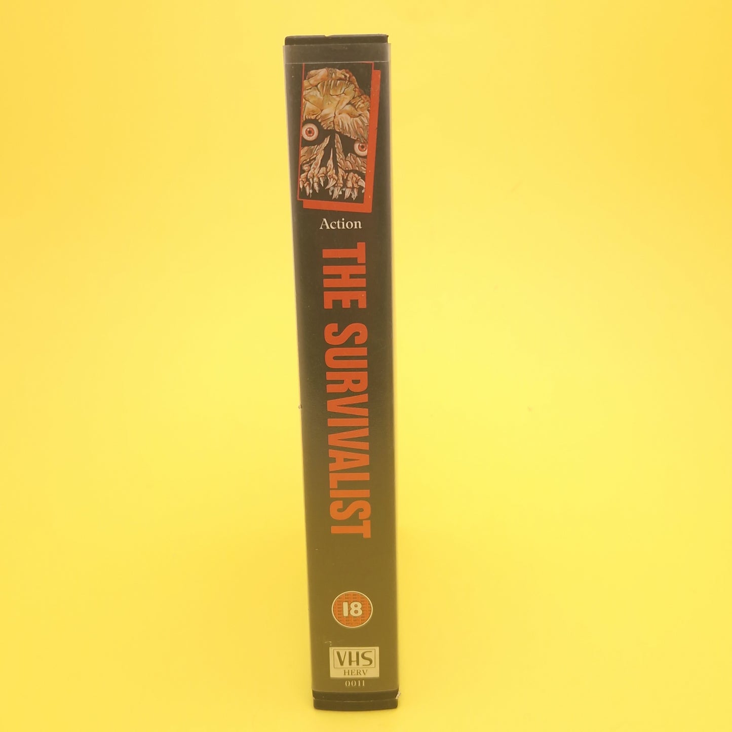 VHS Video ☆ THE SURVIVALIST ☆ 80s Big Box Ex Rental Case Tape Cassette Vintage 18 cert