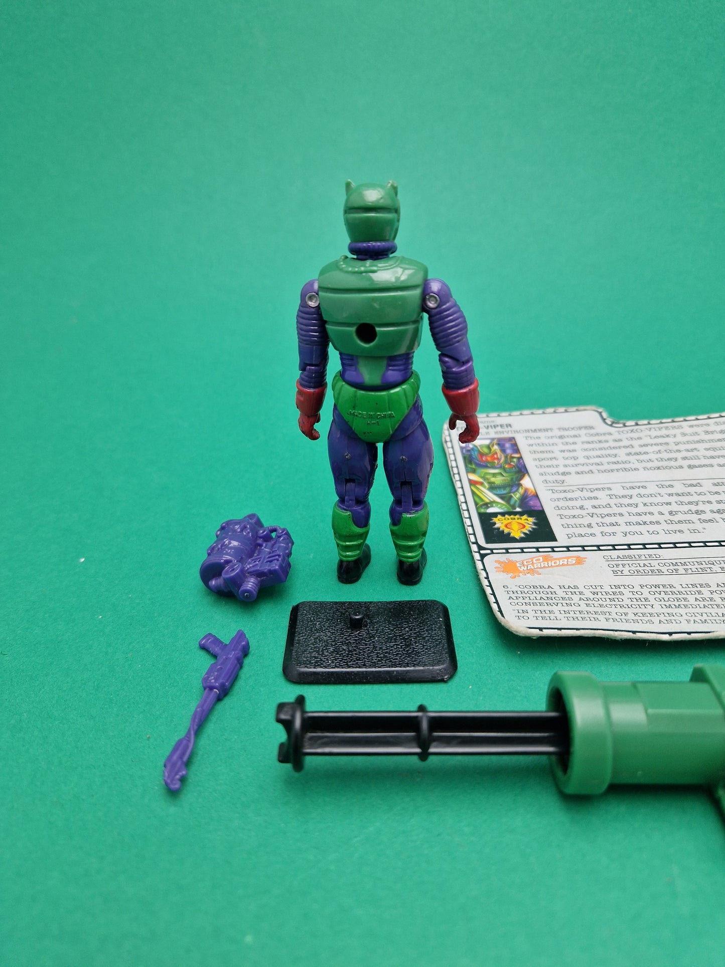 GI JOE ☆ TOXO-VIPER Echo Warrior Action Figure ☆ Vintage Action Force Hasbro 1991