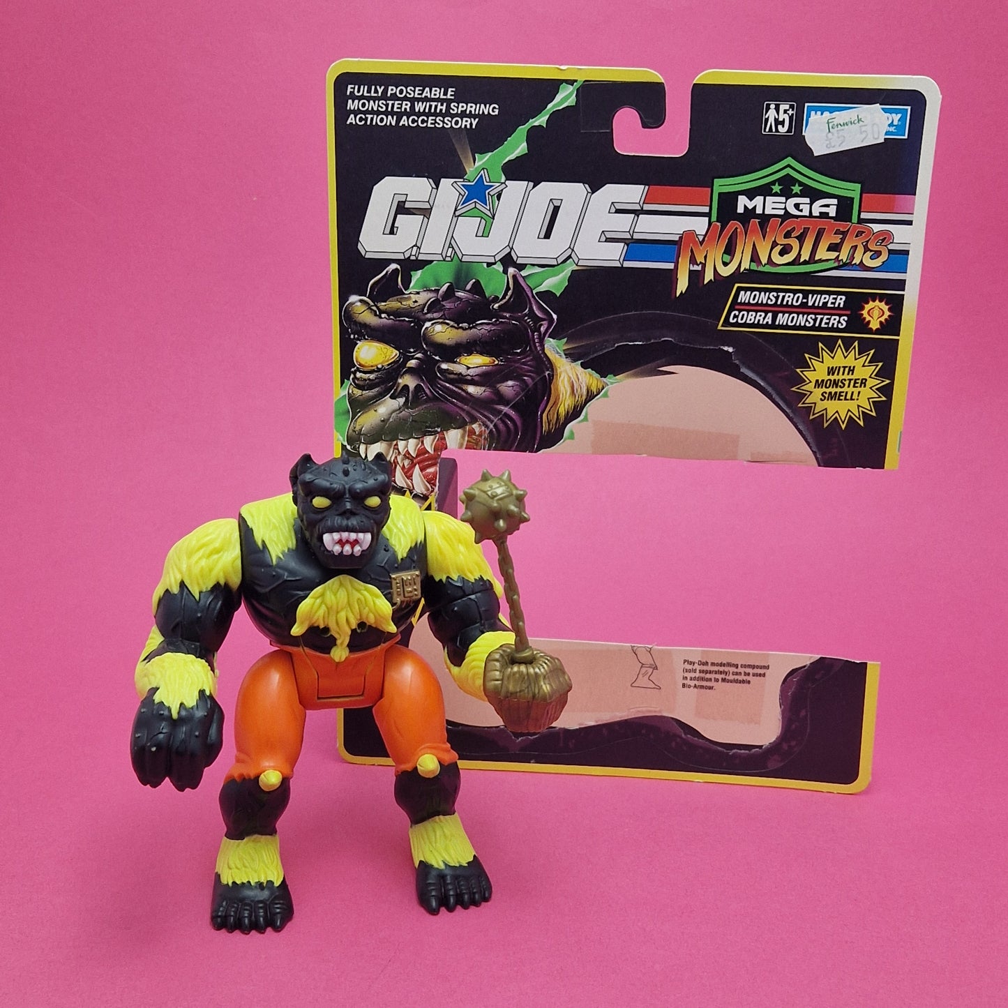 GI JOE ☆ Mega Monsters MONSTRO VIPER Action Figure ☆ Action Force Hasbro 1993