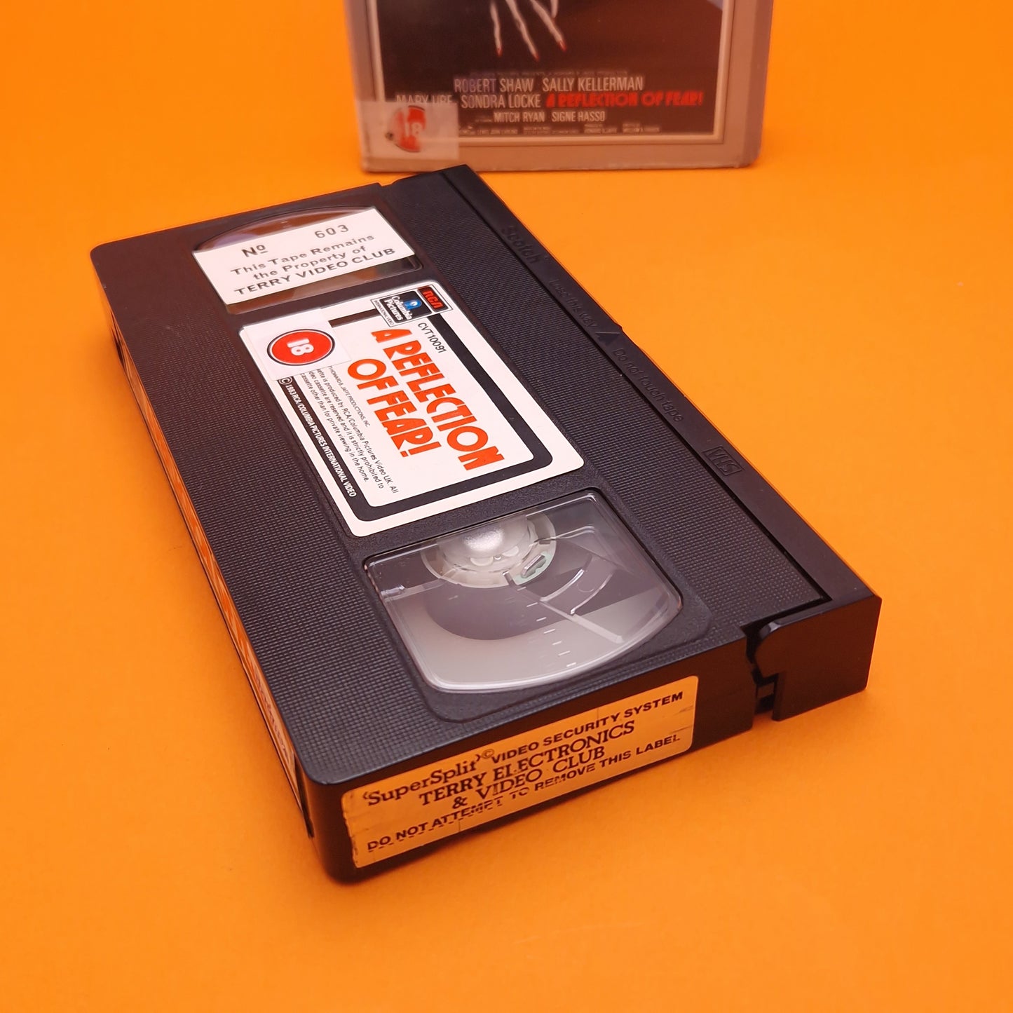 VHS Video ☆ A REFLECTION OF FEAR ☆ Silver Series Horror PRE CERT 18 Vintage