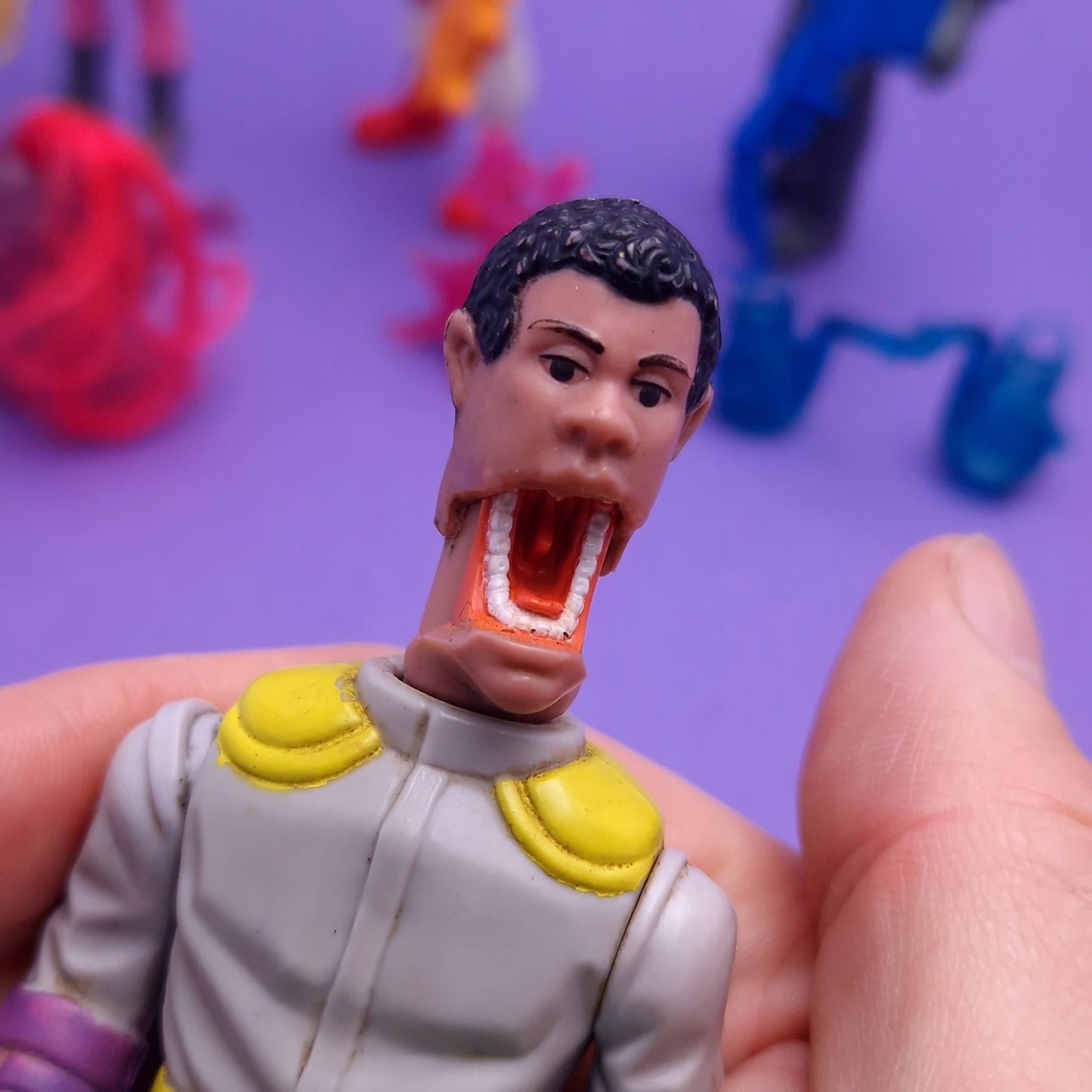 GHOSTBUSTERS ☆ FRIGHT FEATURES SET OF 5 Vintage Figure ☆ COMPLETE 80s Kenner