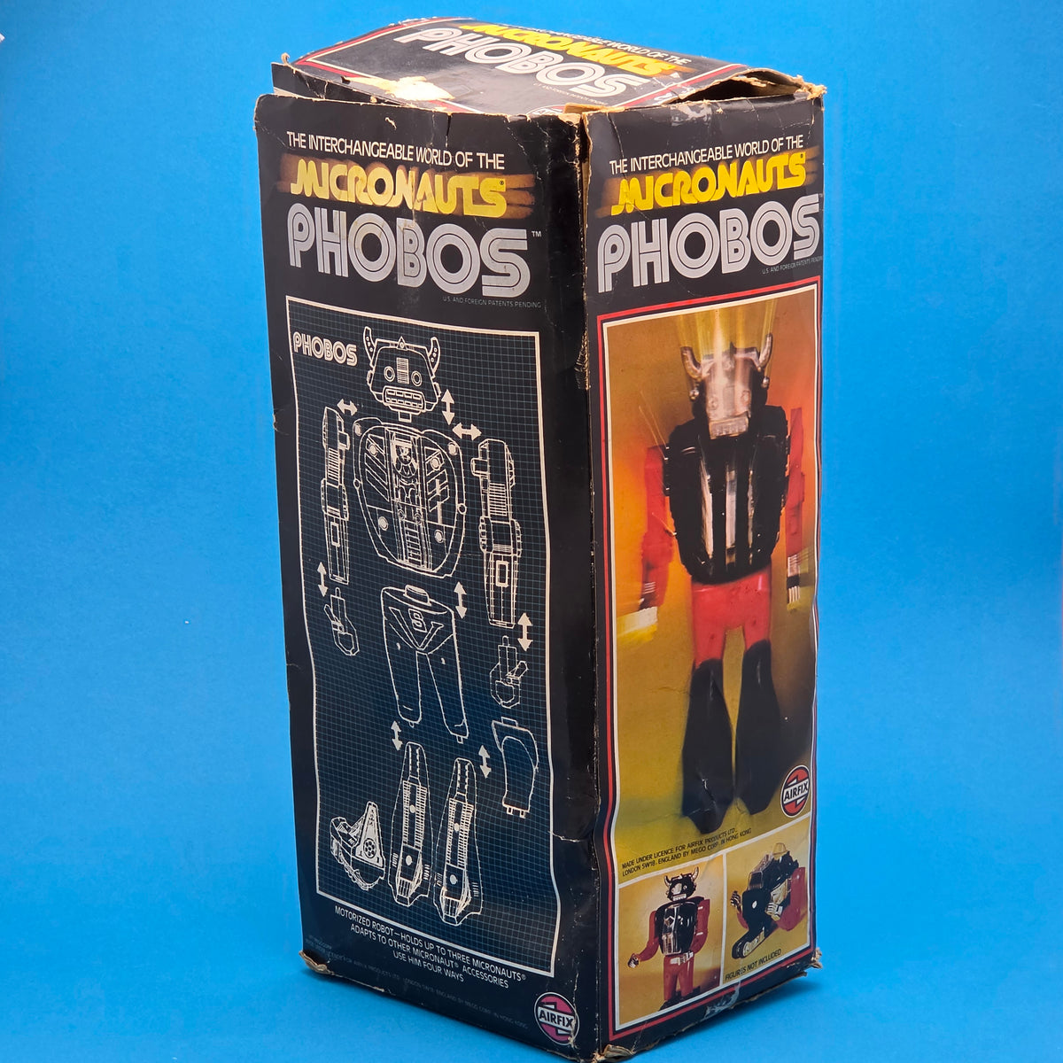 MICRONAUTS ☆ Trons PHOBOS Vintage Figure ☆ Boxed 1978 Mego Airfix Complete