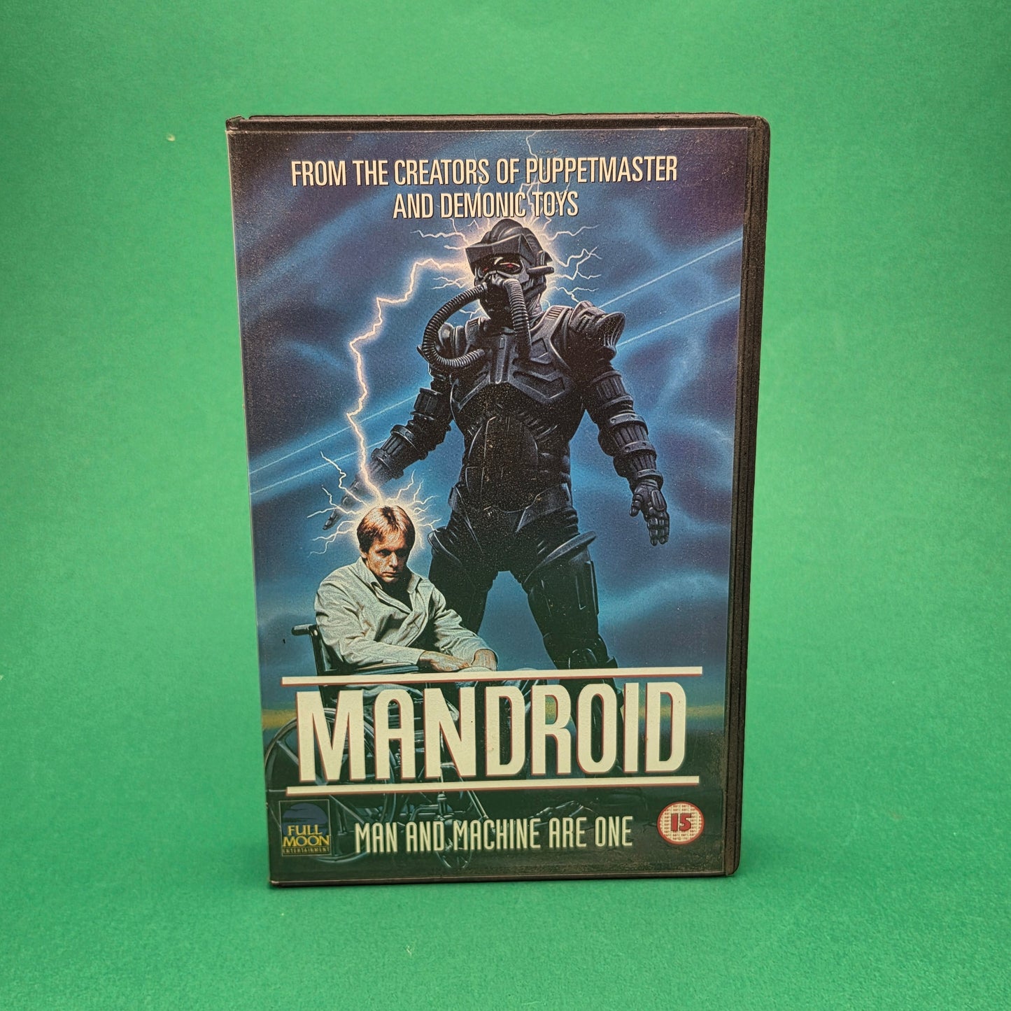 VHS Video ☆ MANDROID ☆ 15 Cert Big Box Ex-Rental Vintage Tape