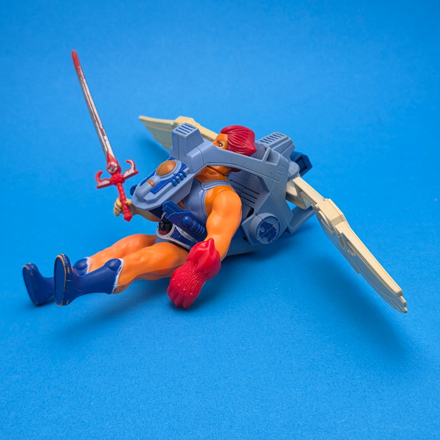 THUNDERCATS ☆ THUNDER WINGS & LION-O Figure ☆ Vintage LJN Original 80s Loose