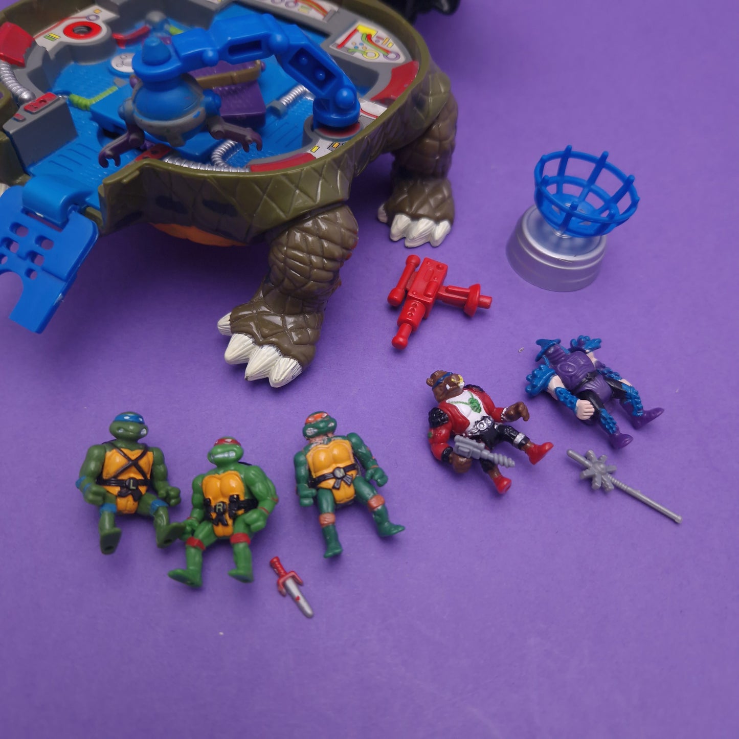 TEENAGE MUTANT NINJA TURTLES ☆ TOKKA TECHNODROME Playset Figure Vintage ☆ Loose Turtle Mini Mutants
