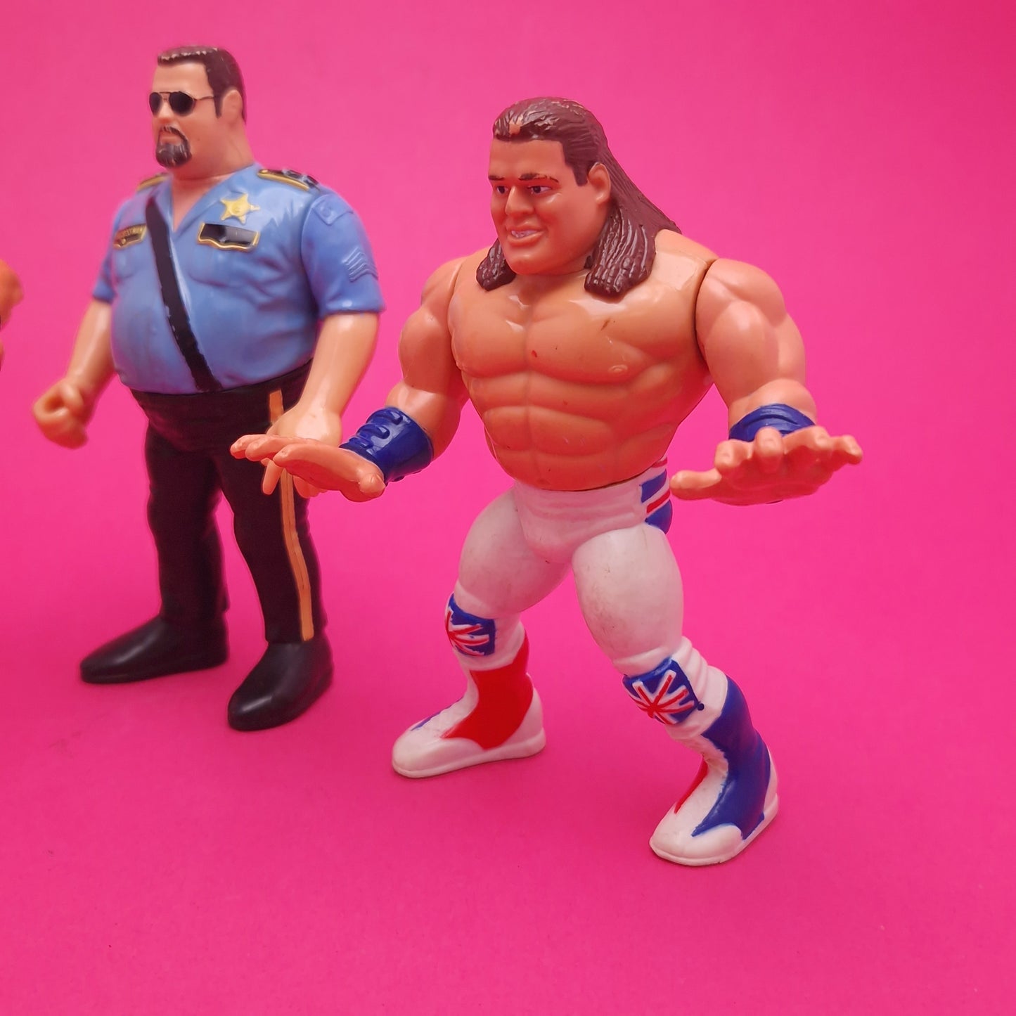 WWF HASBRO ☆ 3x Bundle BOSS MAN BULLDGOG TEXAS TORNADO Vintage Wrestling Figure ☆ Original 90s