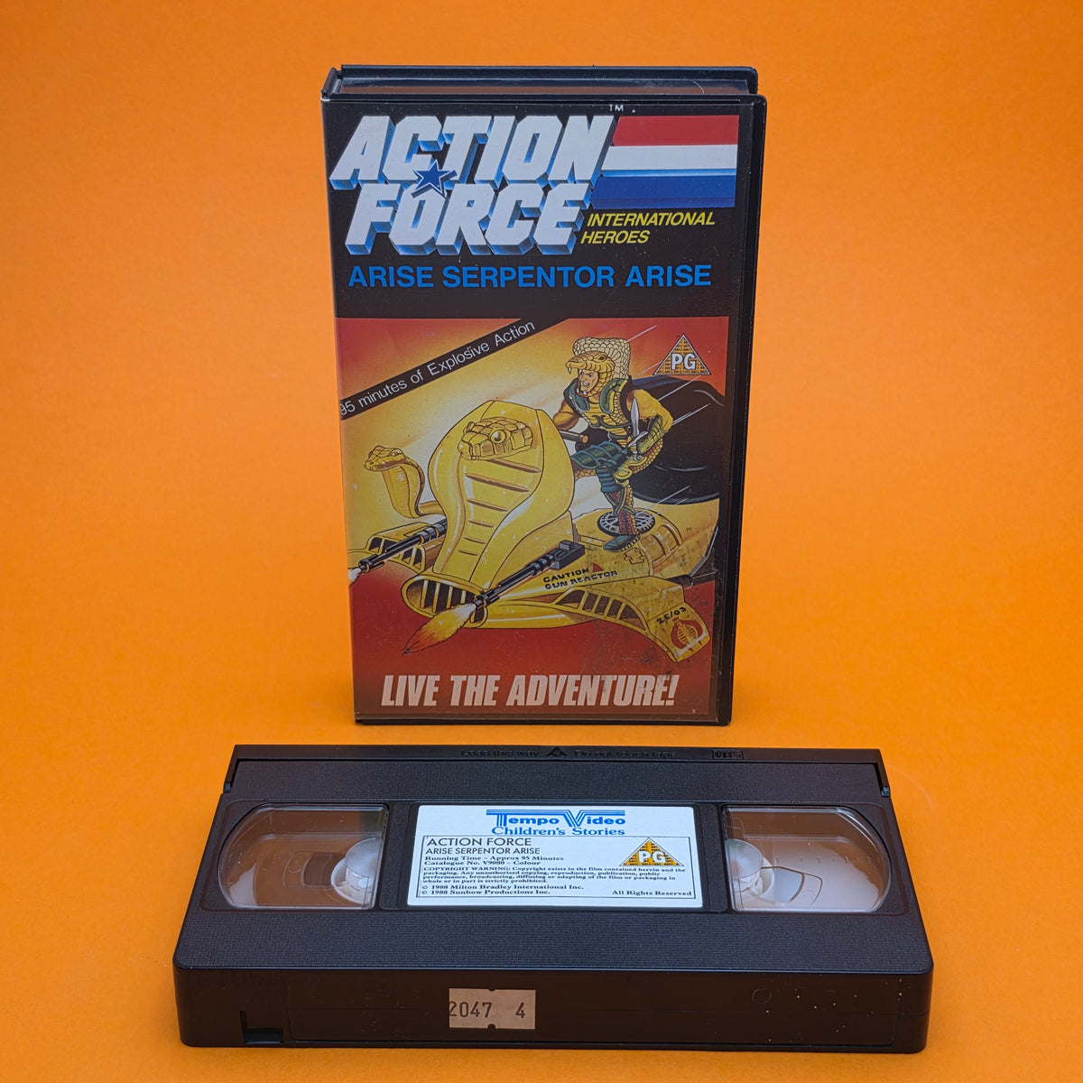 VHS Video ☆ ACTION FORCE ARISE SERPENTOR ARISE ☆ U Cert Vintage Tape PG