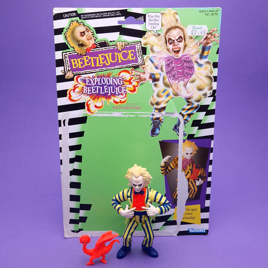 BEETLEJUICE ☆ EXPLODING Beetlejuice Vintage Figure ☆ Loose 90s Complete