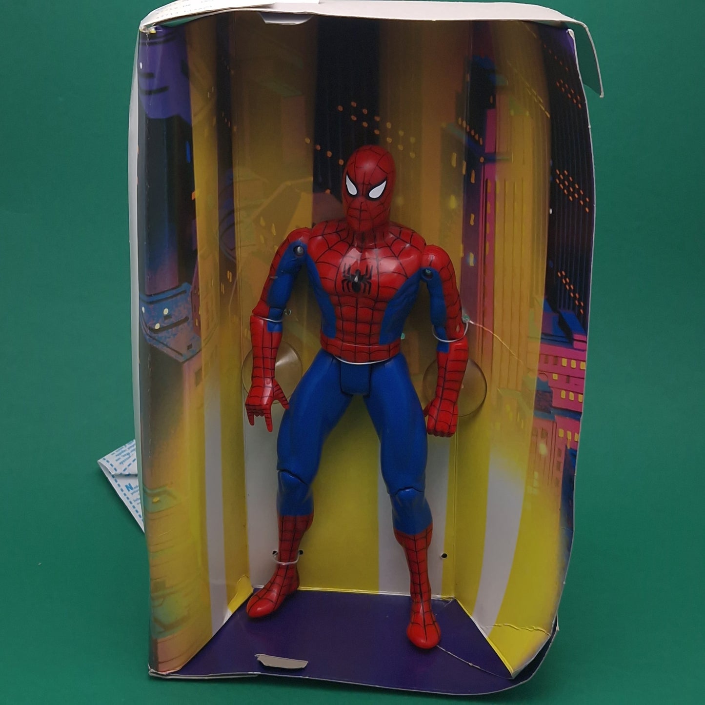 SPIDER-MAN ☆  10" MARVEL Animated Series DELUXE Figure Doll ☆ Original Boxed Toybiz 90s