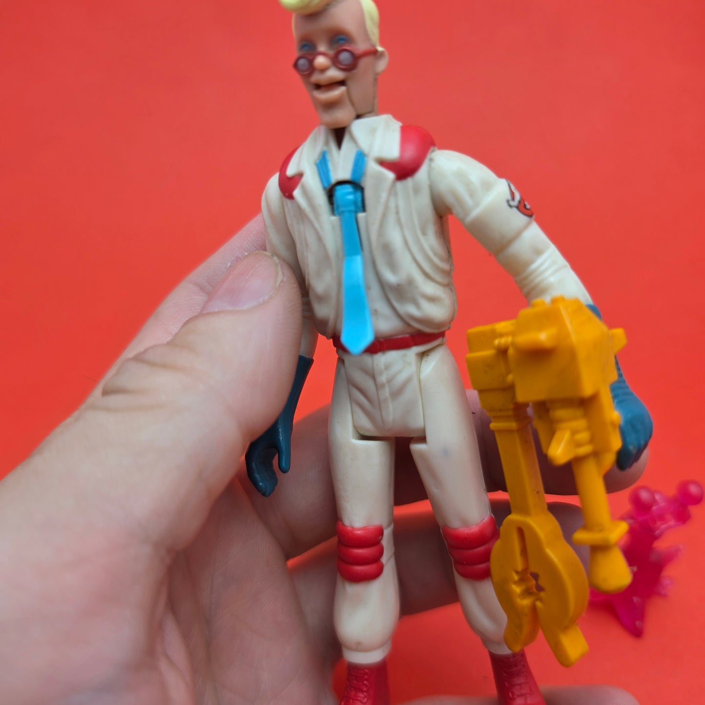GHOSTBUSTERS ☆ EGON FRIGHT FEATURES Vintage Figure ☆ Loose 80s Kenner Complete