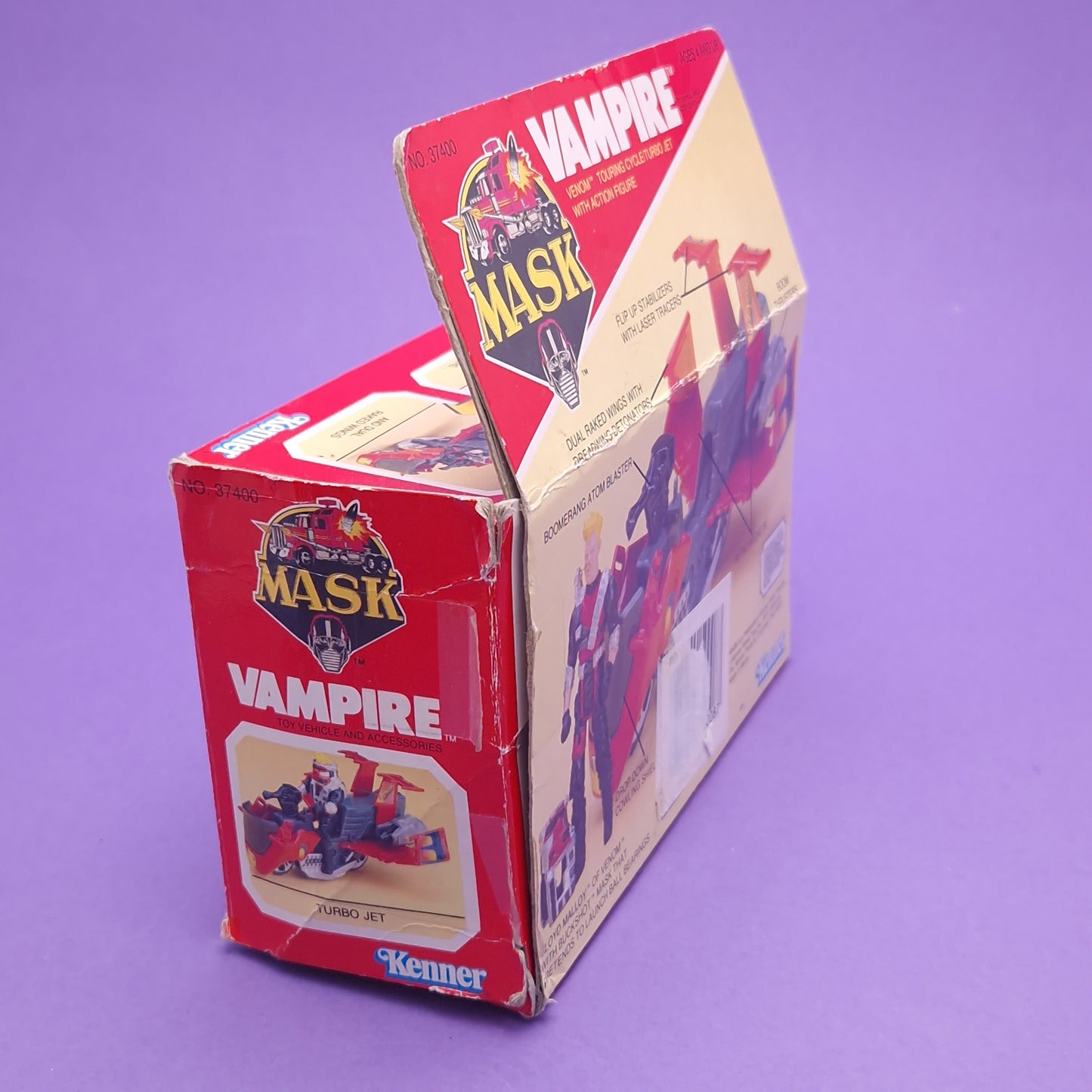 M.A.S.K ☆ VAMPIRE FLOYD MALLOY Figure Vehicle ☆ Complete Boxed 80s Kenner MASK Vintage