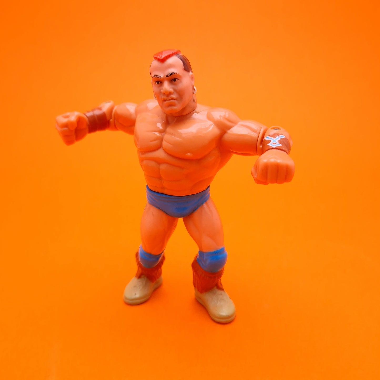 WWF HASBRO ☆ TATANKA Vintage Wrestling Figure ☆ Original 90s Series 6