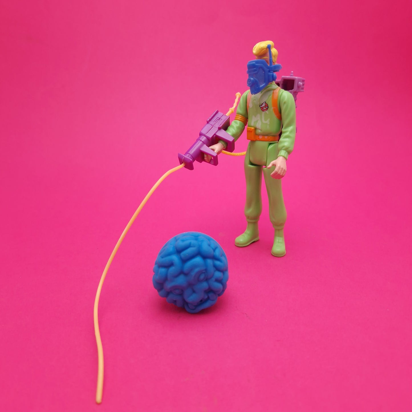 GHOSTBUSTERS ☆ EGON SPENGLER Slimed Heroes Complete Vintage Figure ☆ Loose 80s Kenner