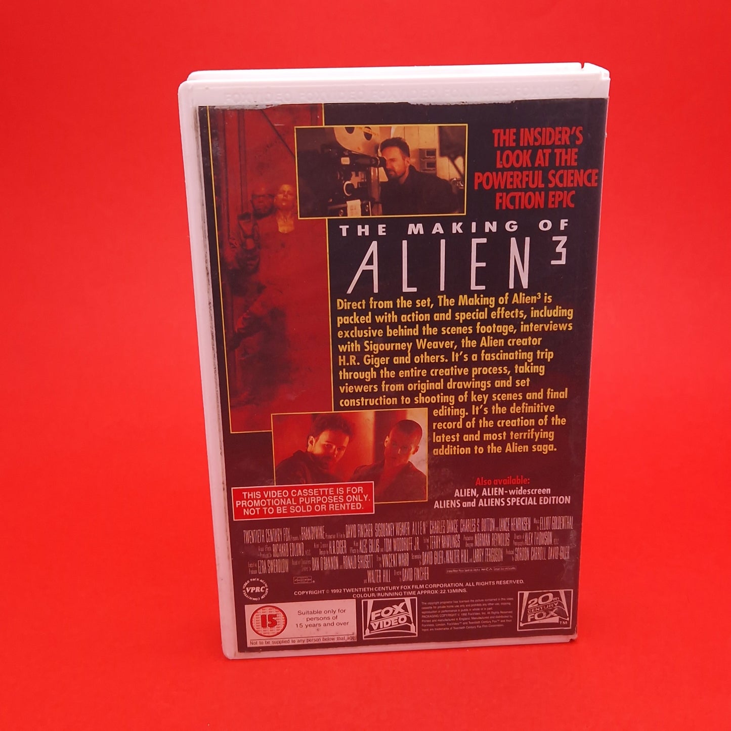 VHS Video ☆ THE MAKING OF ALIEN 3☆ 90s Big Box Ex Rental Horror 15 Vintage