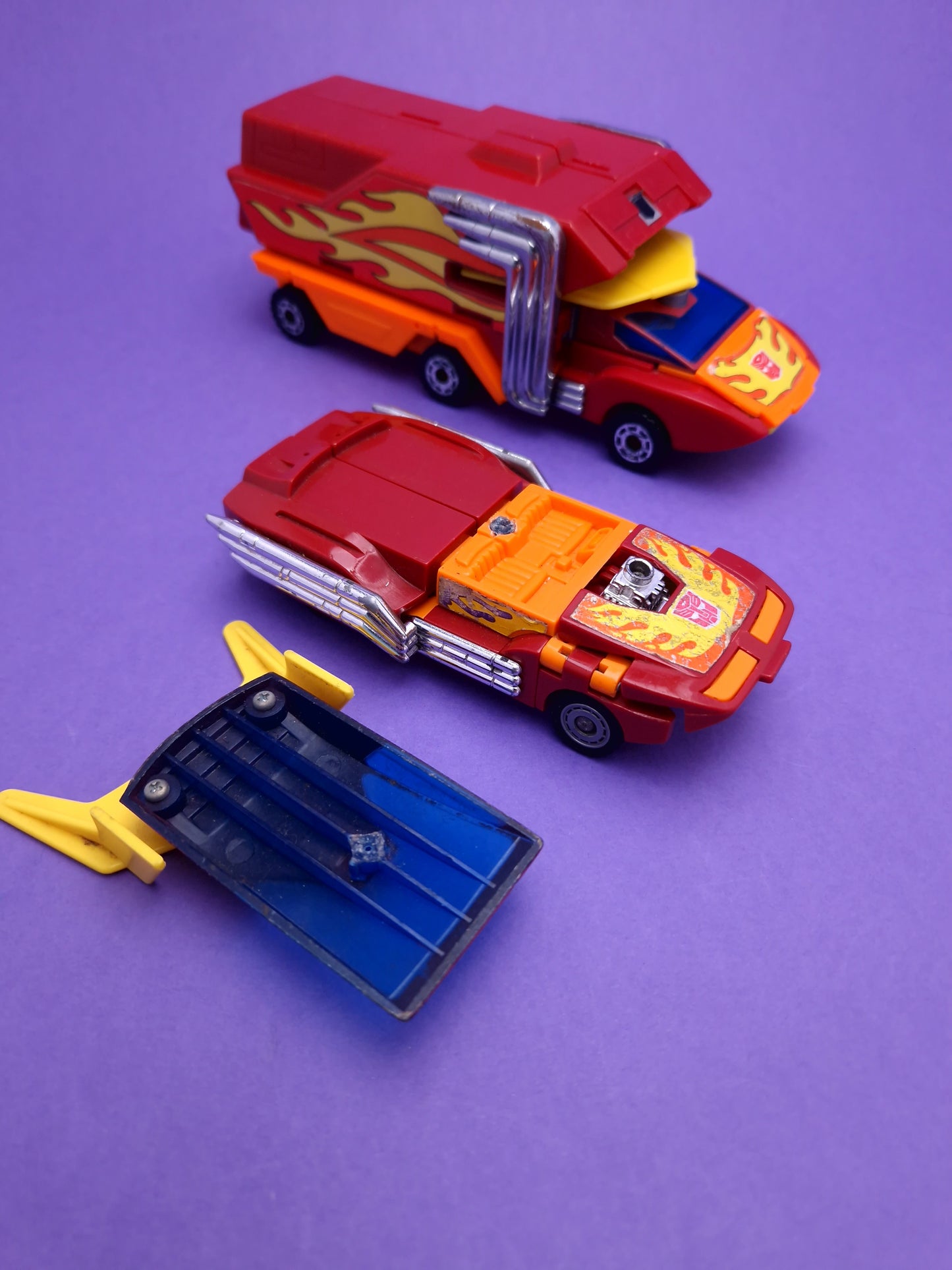 TRANSFORMERS G1 ☆ HOT ROD & RODIMUS PRIME Action Figures ☆ Robot Vintage Original 80s