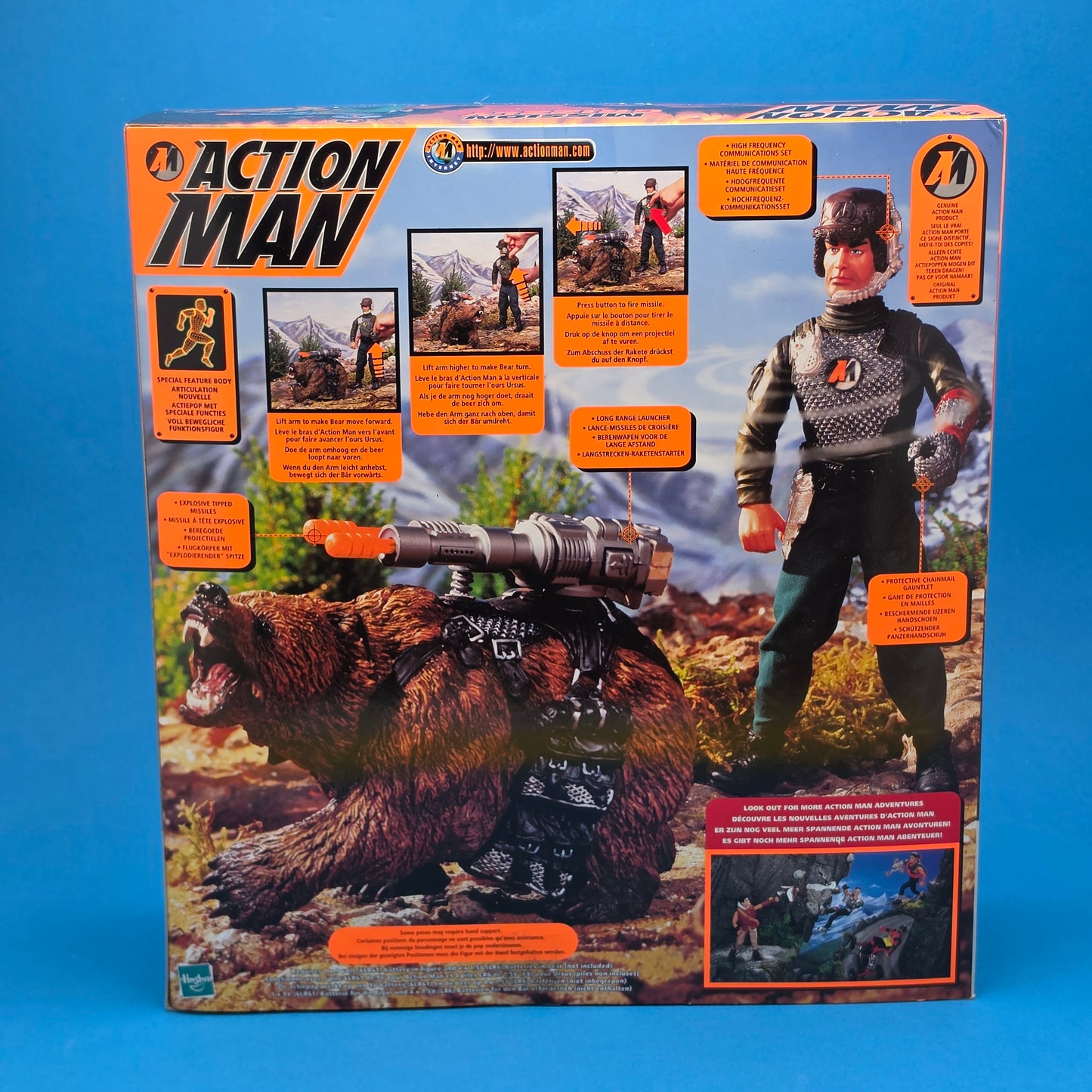 ACTION MAN ☆ MISSION GRIZZLY Figure Doll ☆ Vintage HASBRO SEALED BOXED 90's