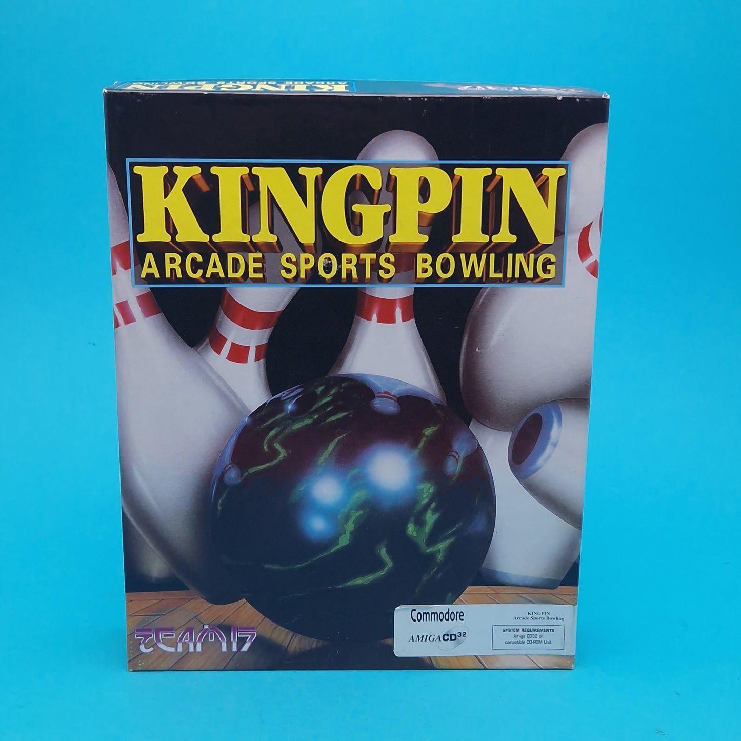 AMIGA CD32 ☆ KINGPIN BOWLING ☆ BIG BOX BOXED Vintage Retro Game Commodore 90s
