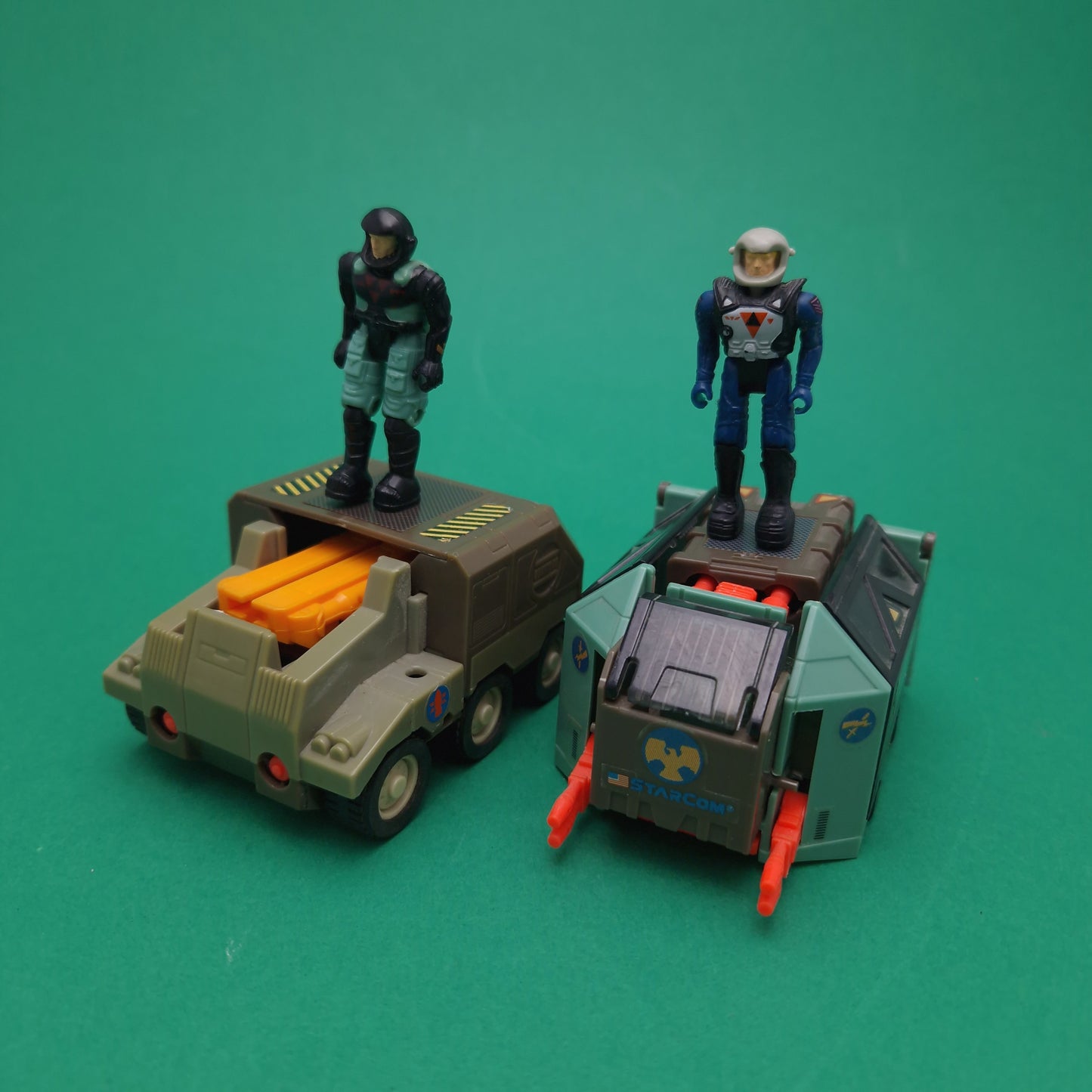 STARCOM ☆ MISSILE FOX TORNADO GUNSHIP EURO Exclusive Vehicle & Figures ☆ 80's Loose Vintage Coleco Mattel