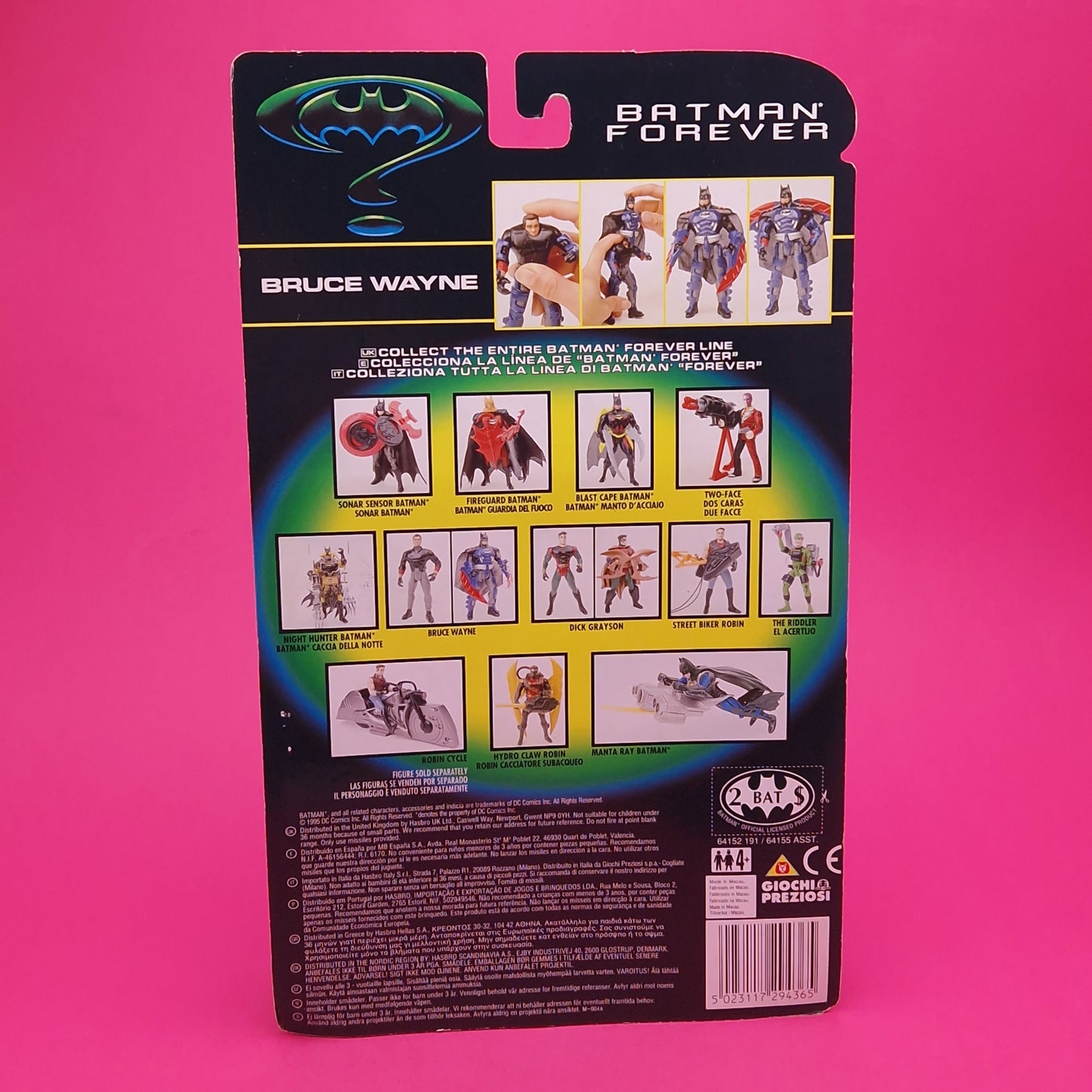 BATMAN FOREVER ☆ TRANSFORMING BRUCE WAYNE Action Figures ☆ Vintage Kenner Loose