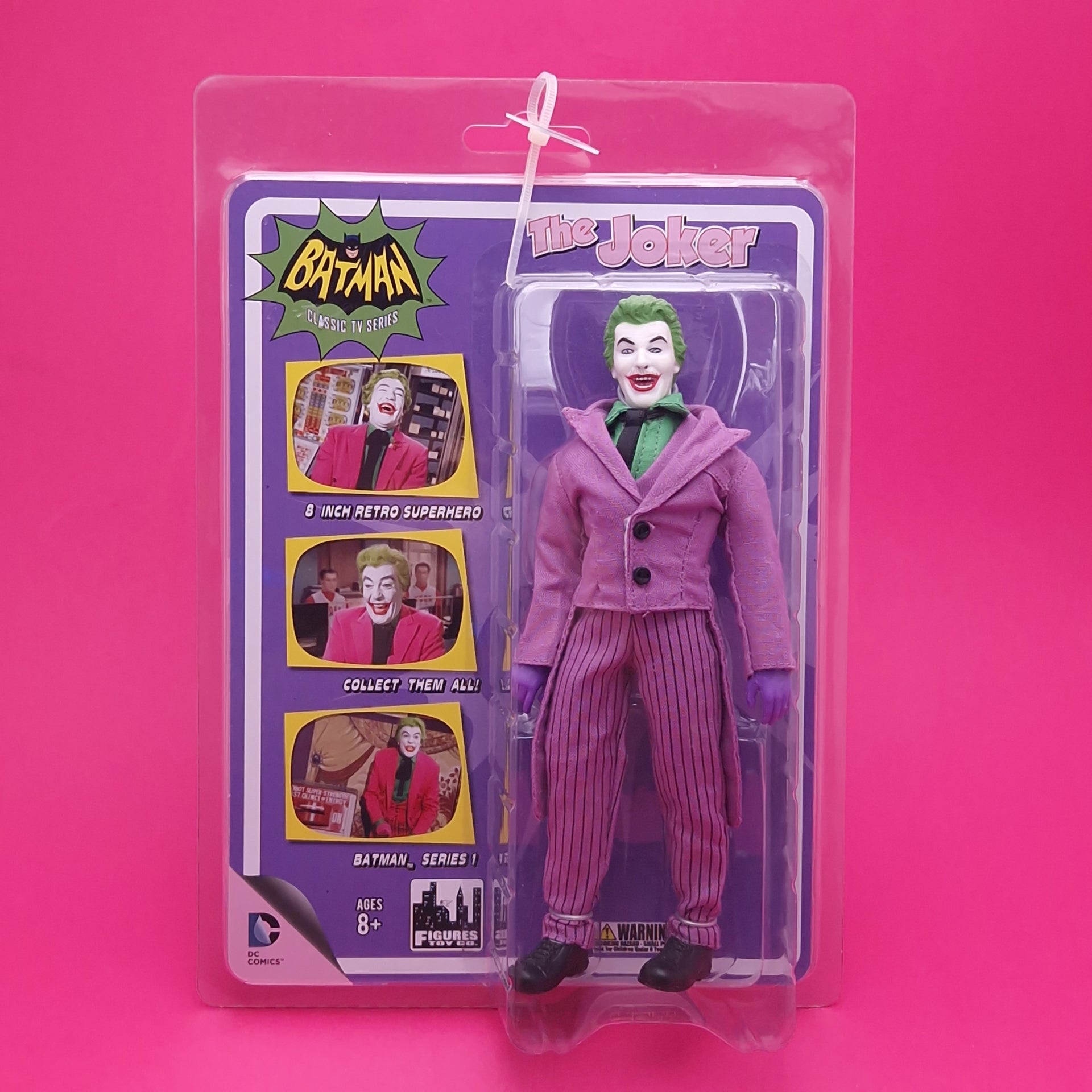 BATMAN ☆ THE JOKER CLASSIC TV Series RETRO Style ☆ BOXED Sealed Figures Toy  Co 2014