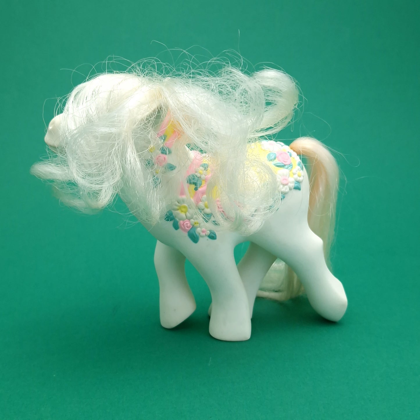 MY LITTLE PONY ☆ MERRY GO ROUND FLOWER BOUQUET Vintage MLP Figure ☆ Loose 80s Hasbro