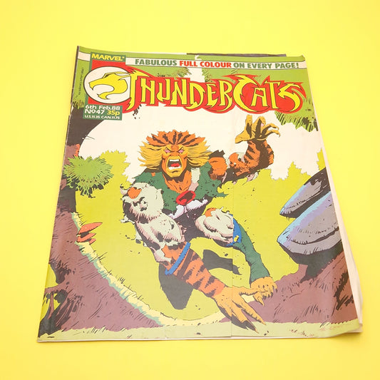 THUNDERCATS COMIC ☆ Vol 47 Vintage Original ☆ 80s Marvel Wild Tygra