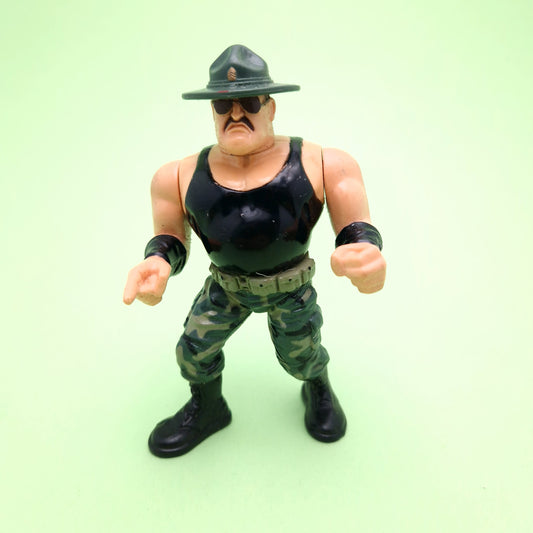 WWF HASBRO SGT SLAUGHTER Vintage Wrestling Figure ☆ Original 90s Series 3